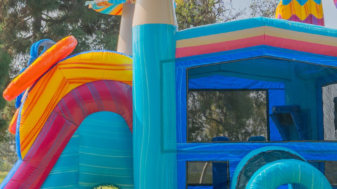 inflatable water slide commercial