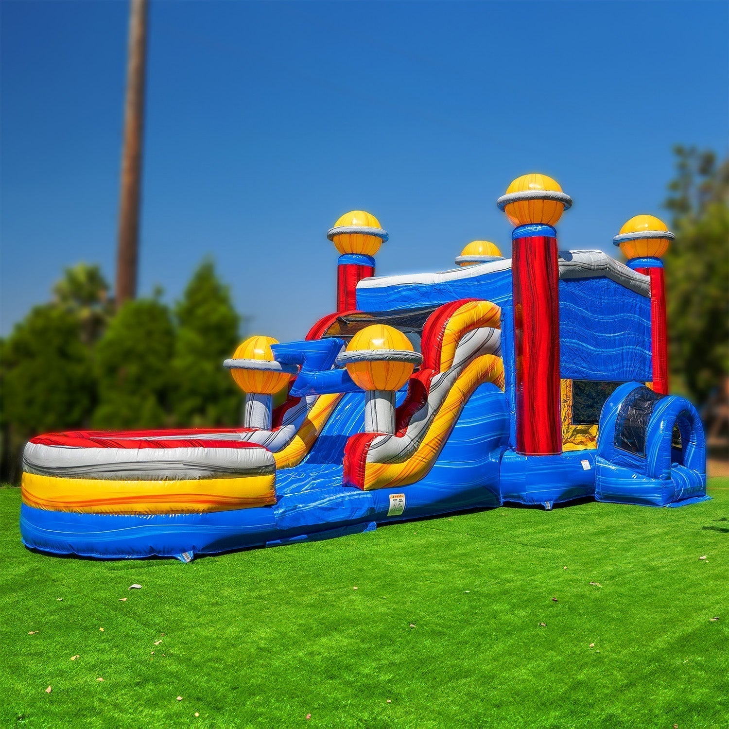 large obstacle course bounce house for sale
