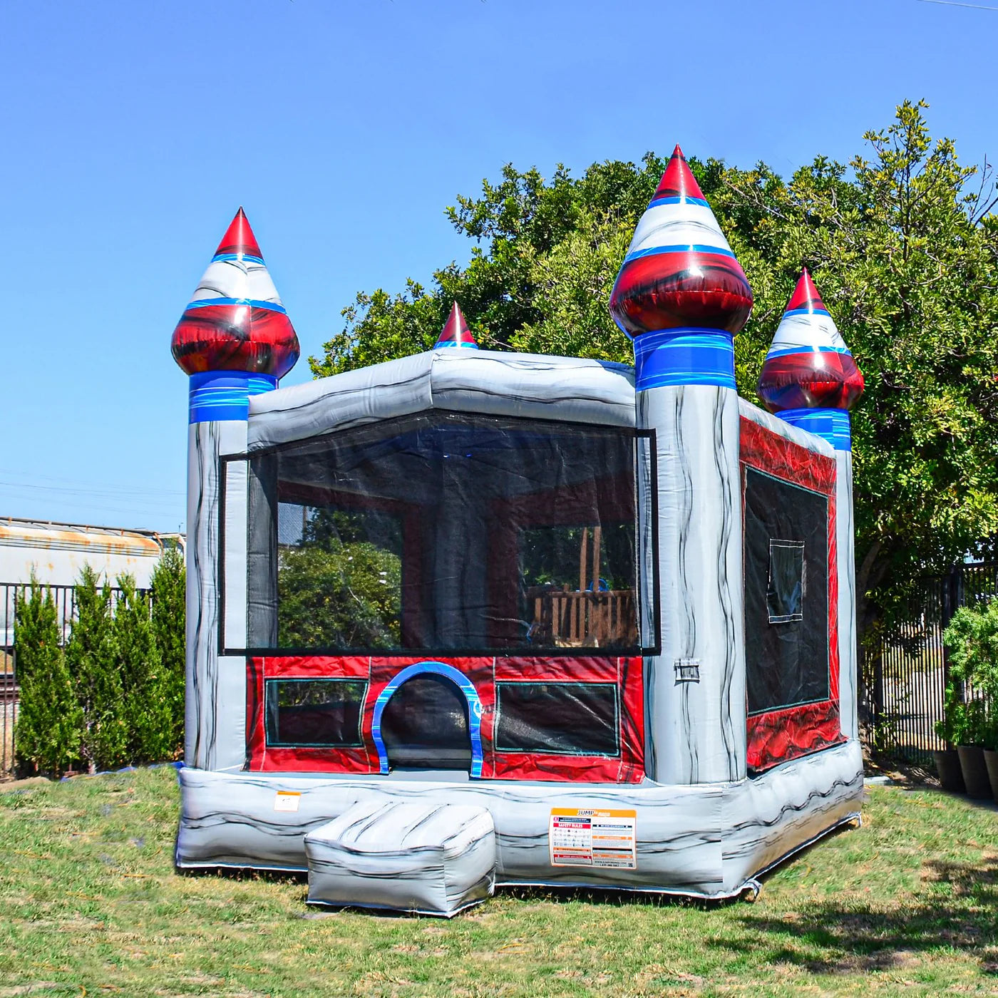 combo bounce house with slide