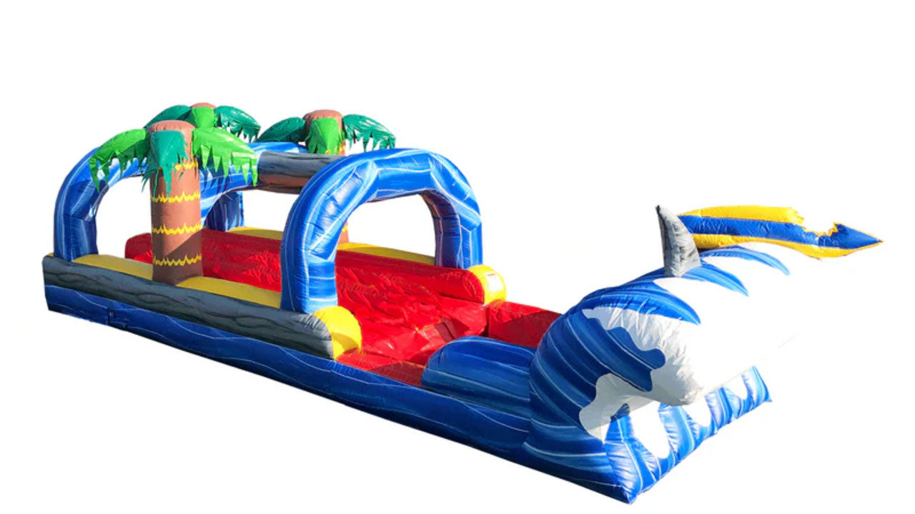 thrilling commercial water slide