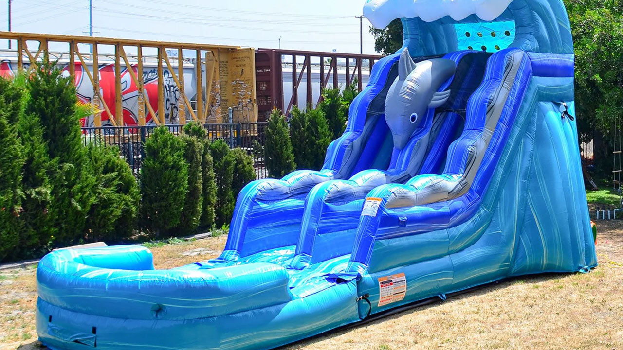 heavy-duty commercial water slides