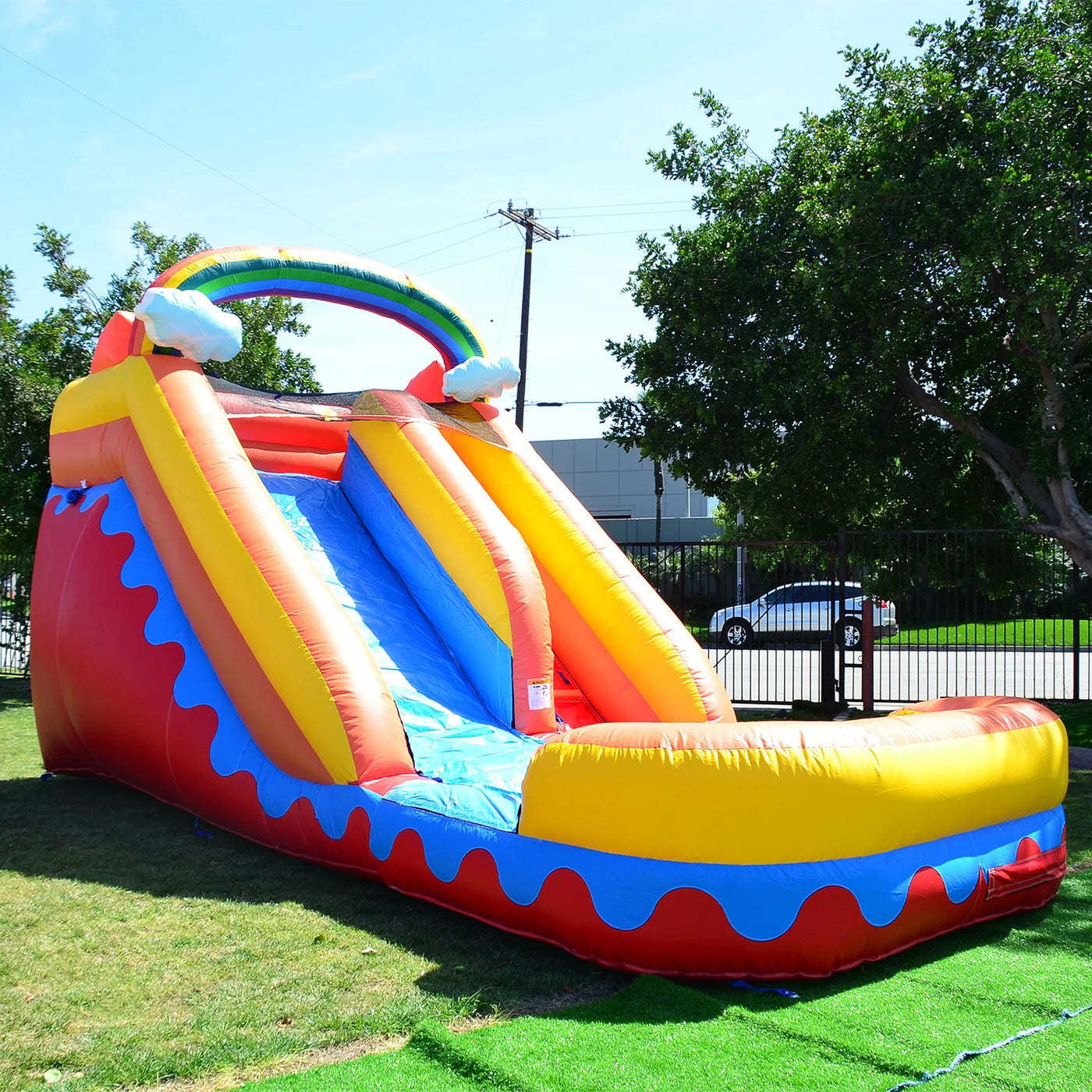 15 ft inflatable water slide