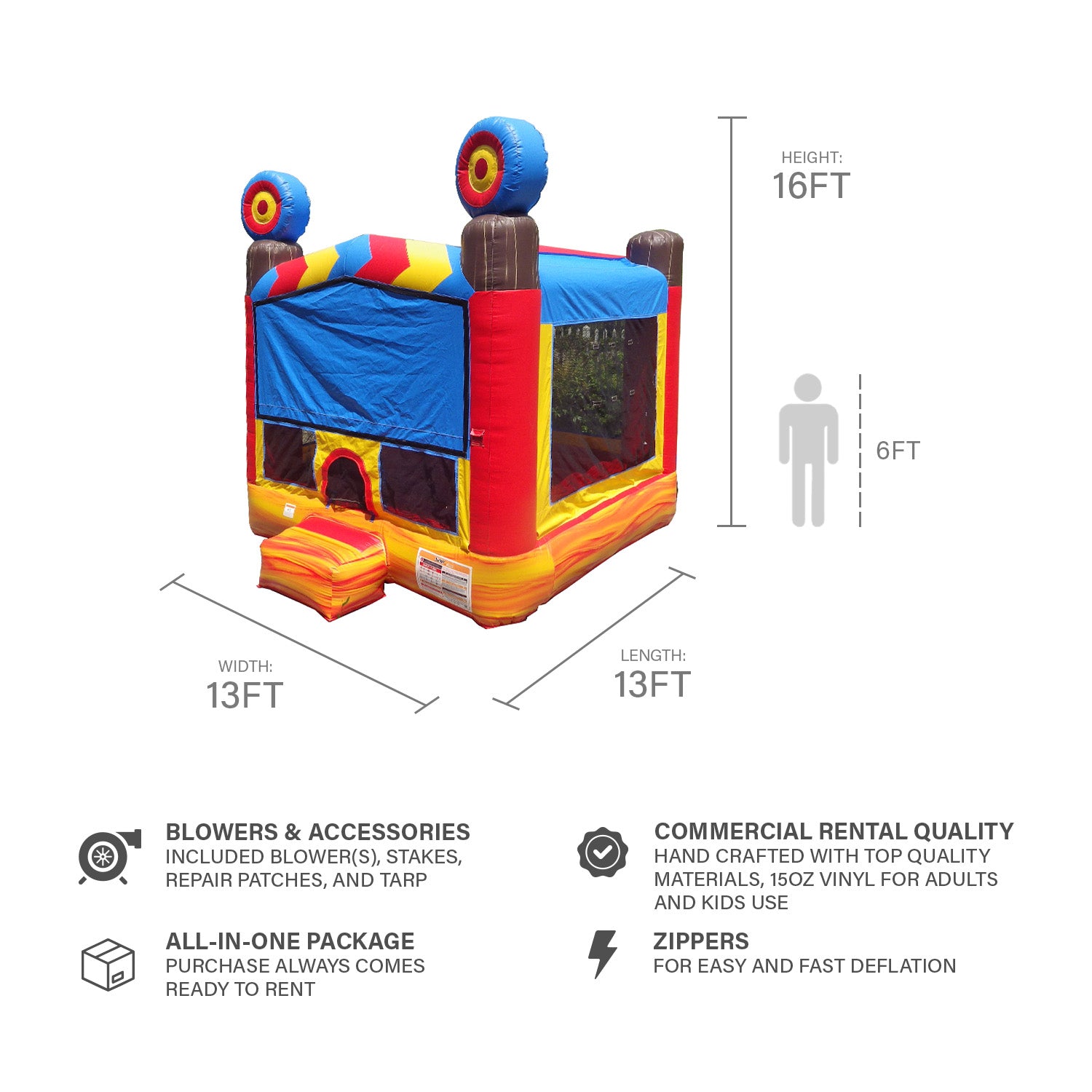TARGET 13' X 13' BOUNCE HOUSE