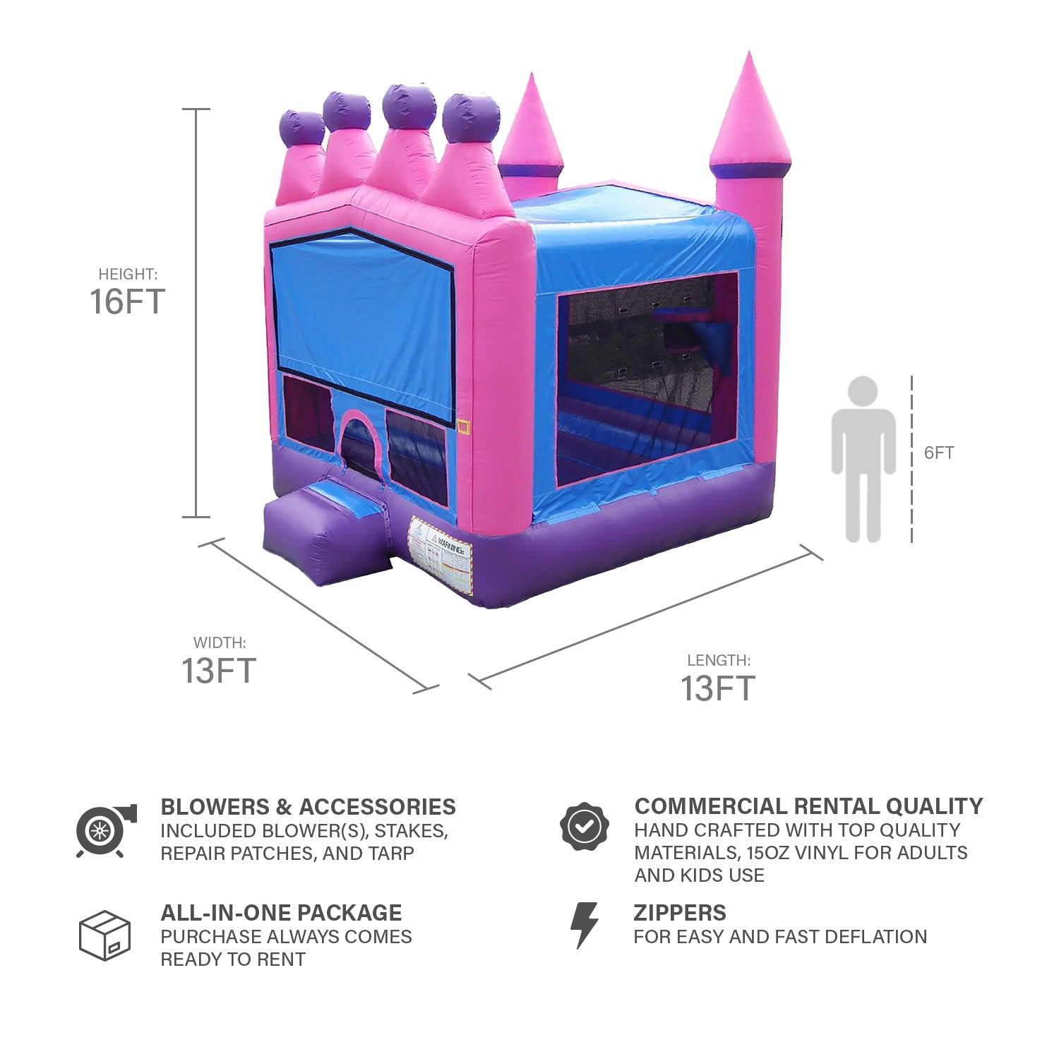 TIARA 13' X 13' BOUNCE HOUSE