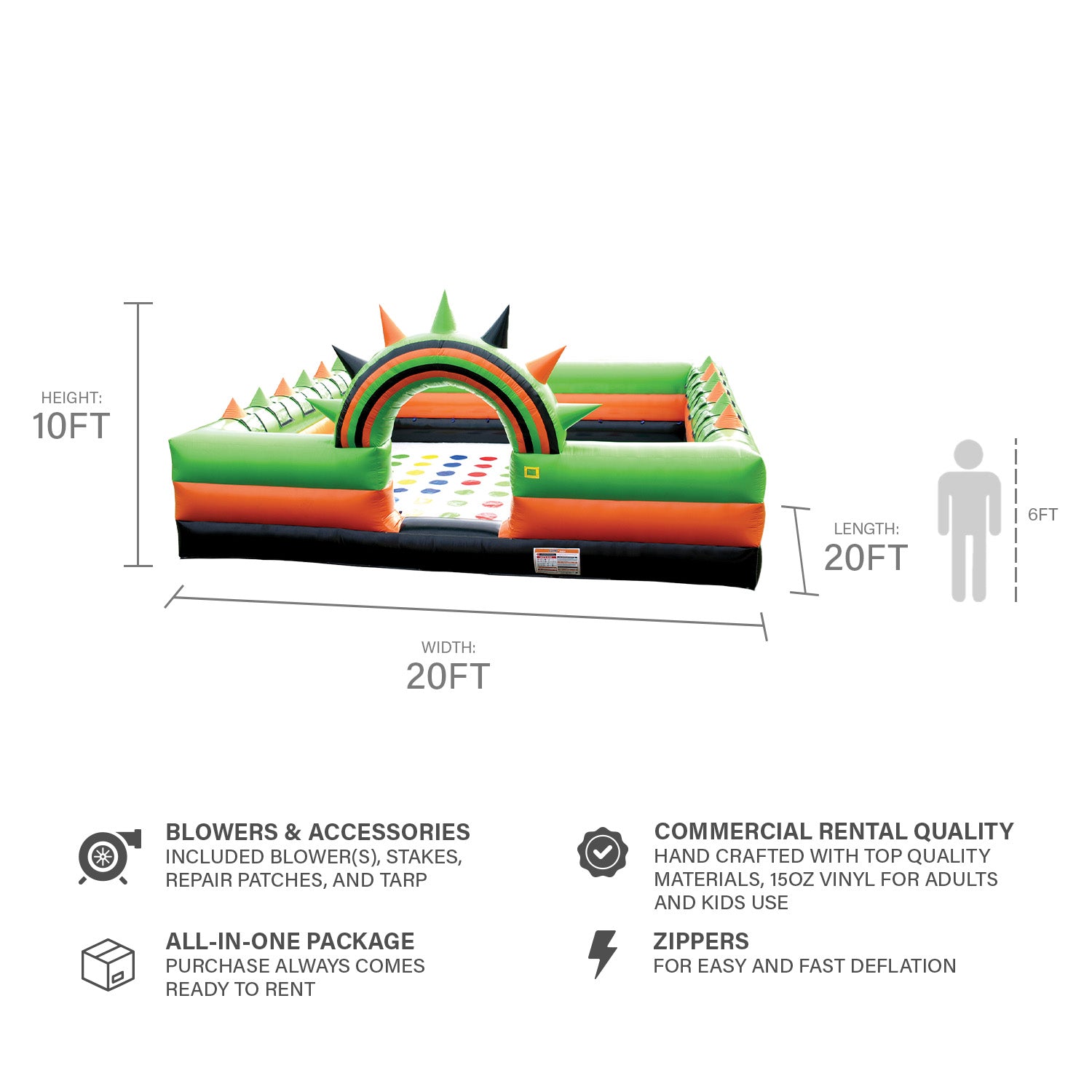 MULTI-USE FOAM PIT + ARCHERY GAME
