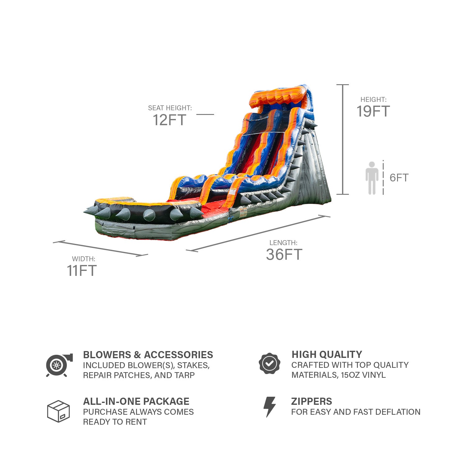 ROCKER 19 FT SLIDE