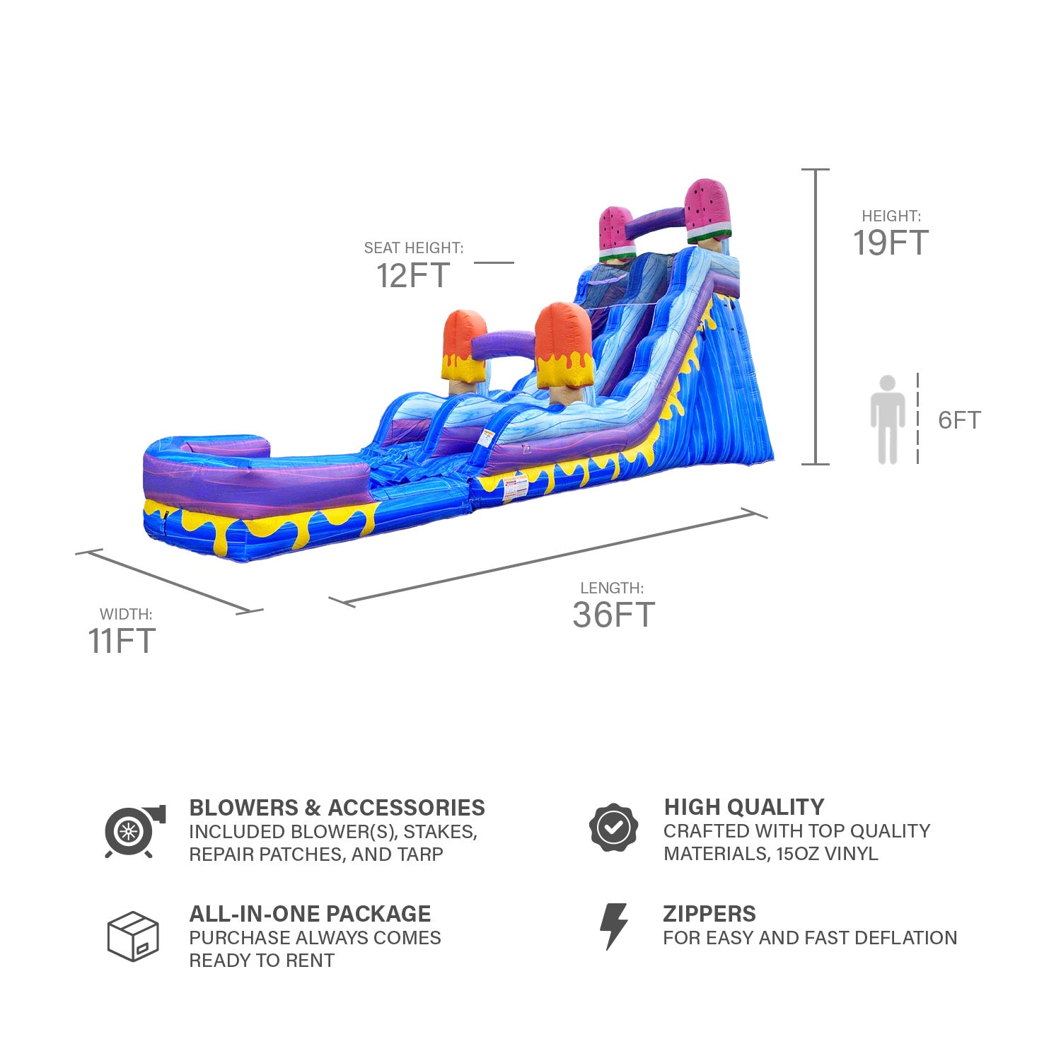 ICE POPS 19 FT SLIDE