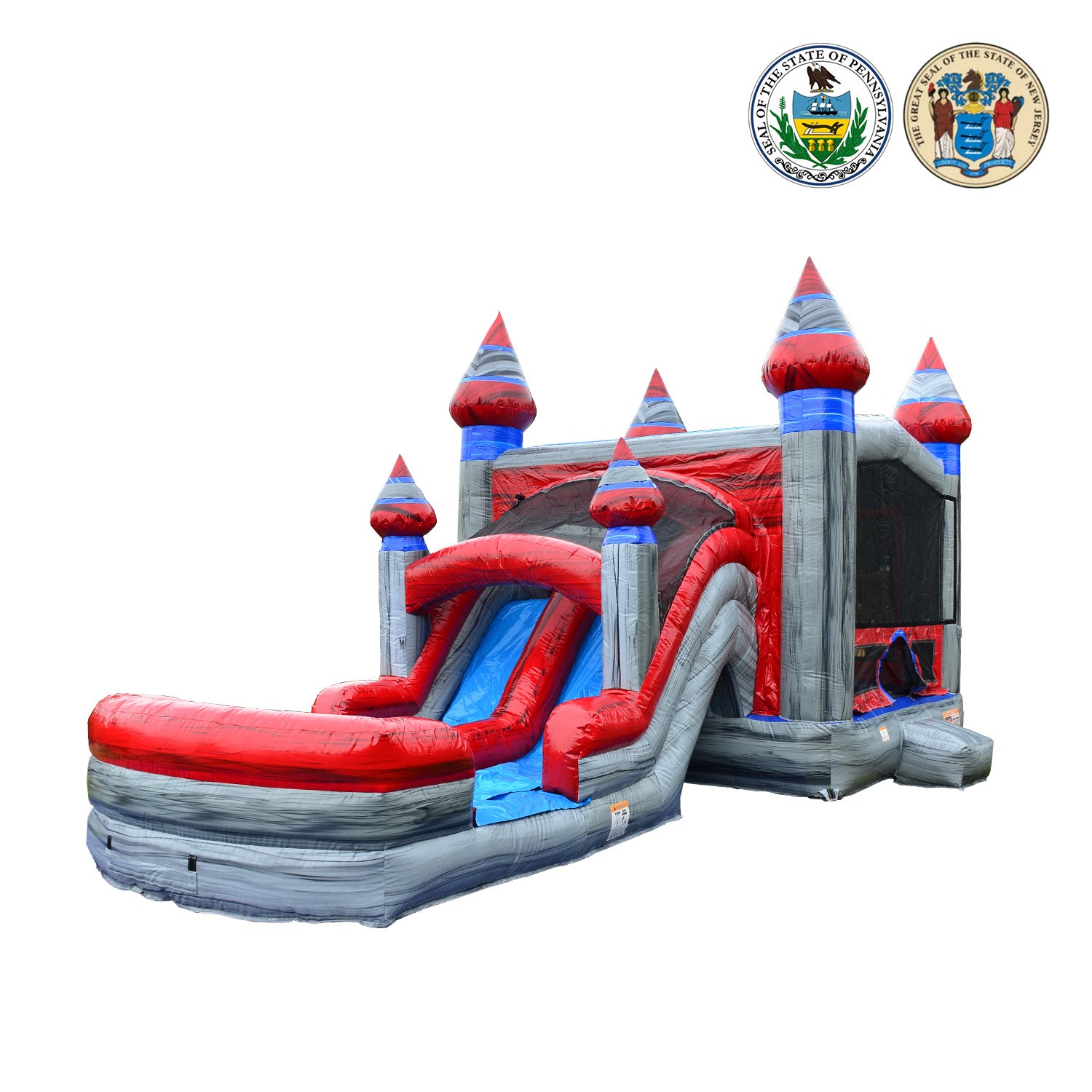 bebop spin combo large bouncy castle and water slide JumpOrange Titanium Commercial Grade Bounce House Water Slide Combo with Pool for Kids and Adults (with Blower), Basketball Hoop, Wet Dry Use, Outdoor