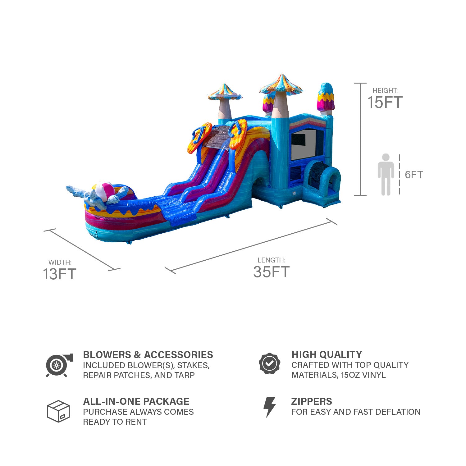 POOL PARTY DUAL LANE COMBO