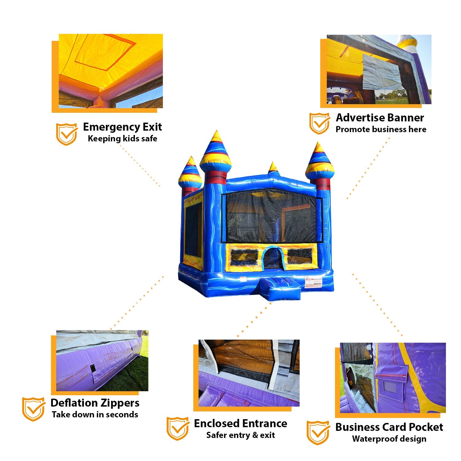 MELTING ARCTIC 13' X 13' BOUNCE HOUSE
