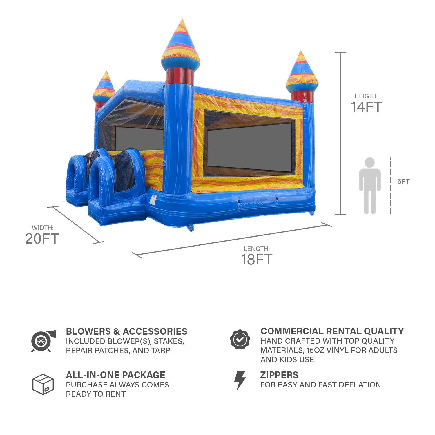 MELTING ARCTIC XL BOUNCE HOUSE