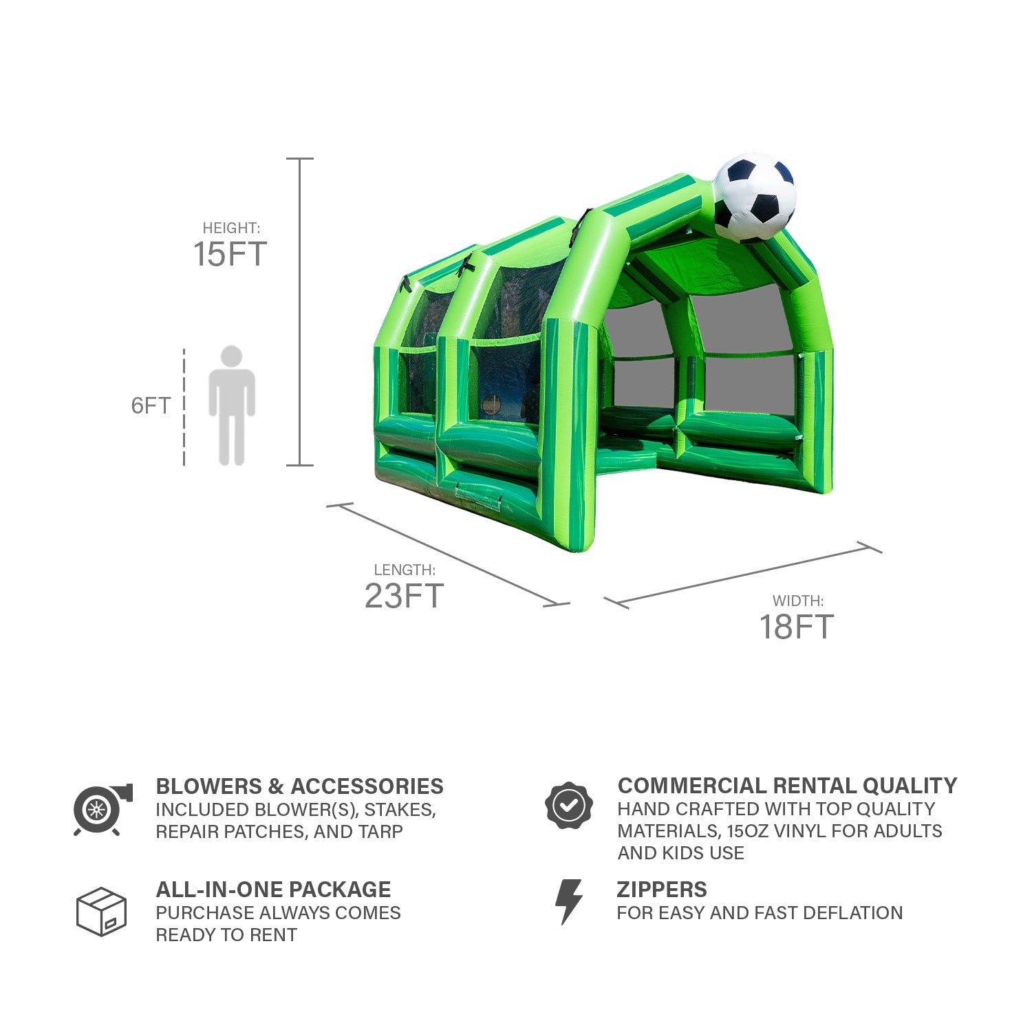 SOCCER GOAL 2-IN-1 TRAINER