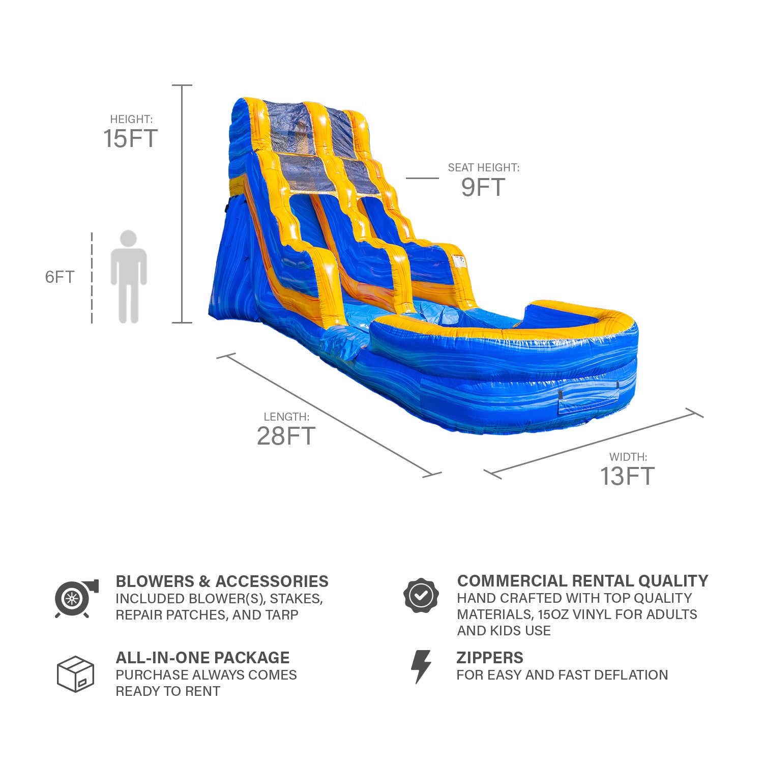 MELTING ARCTIC 15 FT SLIDE