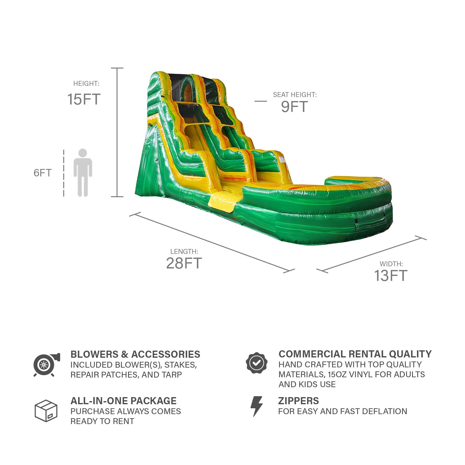 AMAZON RIVER 15 FT SLIDE