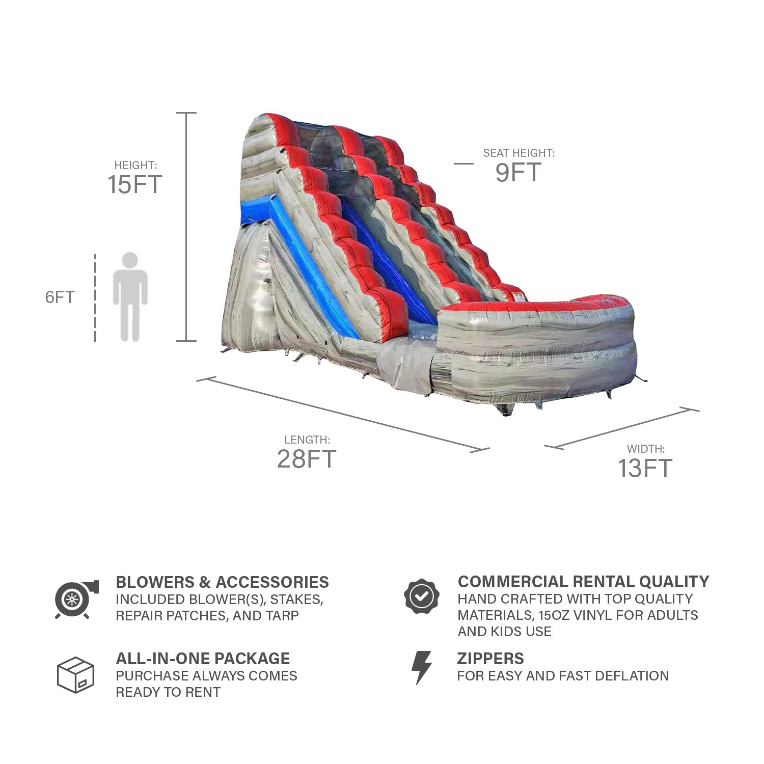 TITANIUM 15 FT SLIDE