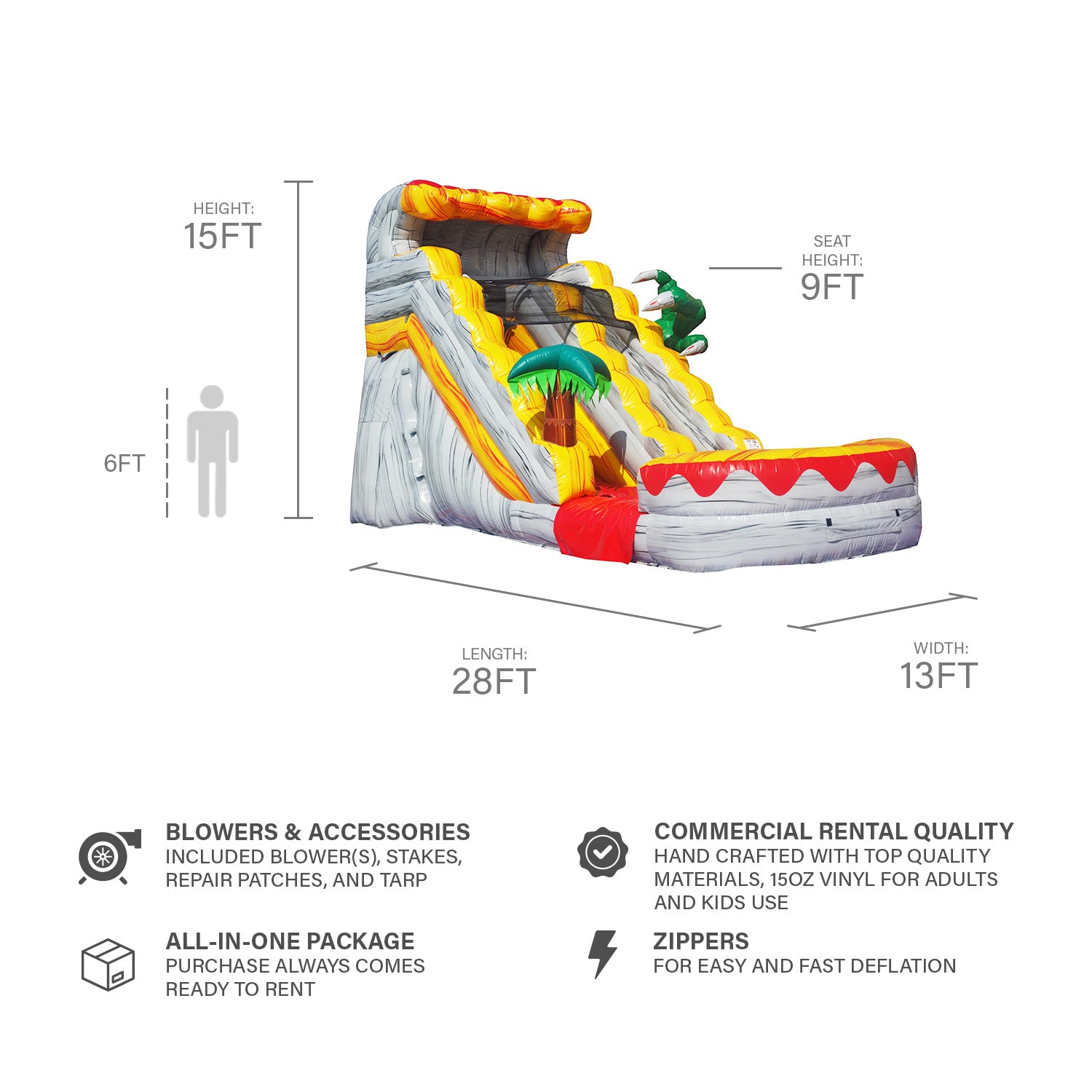 T-REX 15 FT SLIDE
