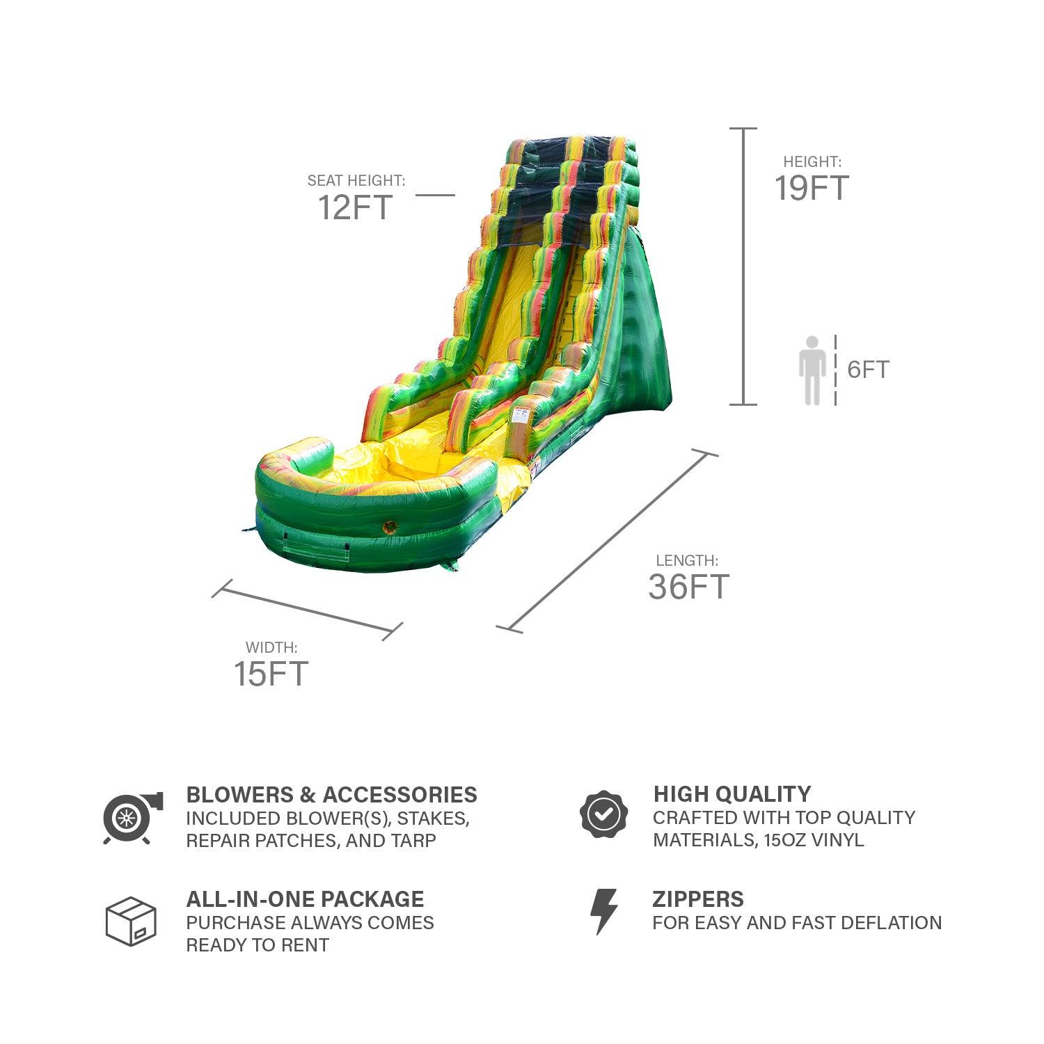 AMAZON RIVER 19 FT SLIDE