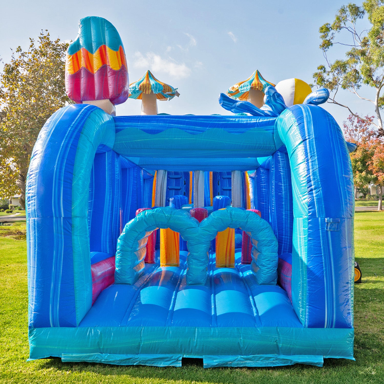 POOL PARTY WET DRY DUAL LANE OBSTACLE