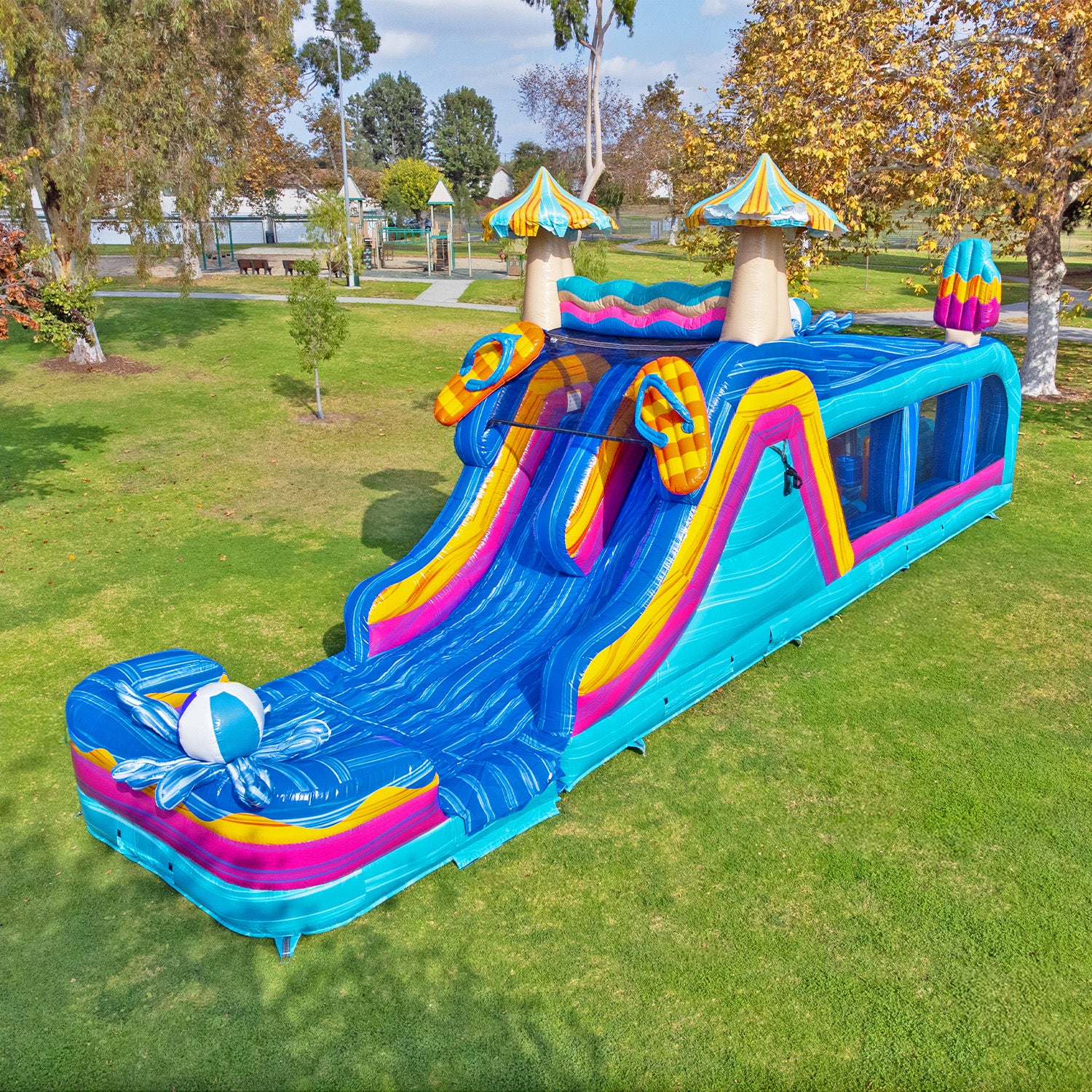 POOL PARTY WET DRY DUAL LANE OBSTACLE