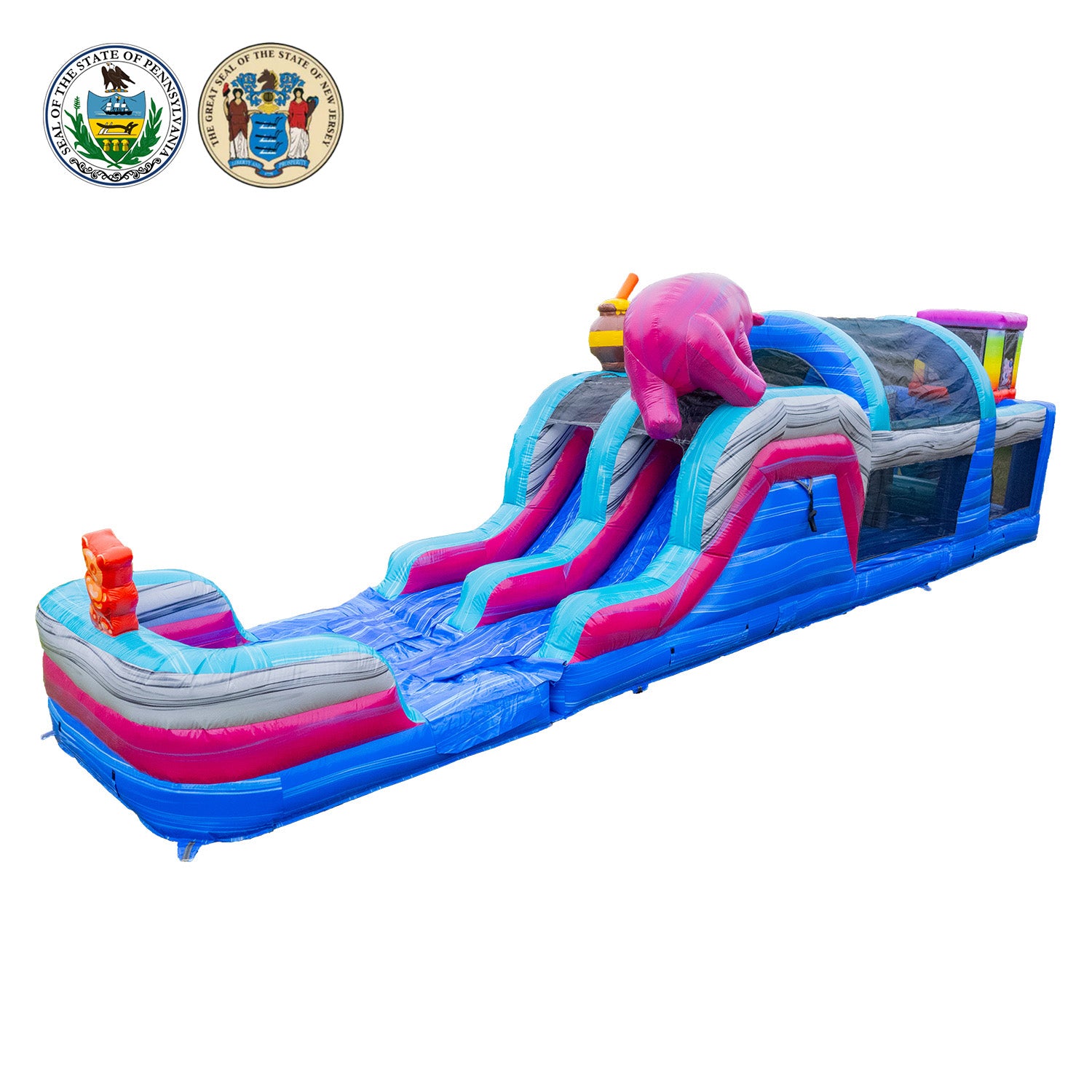 GUMMY BEARS 46 FT EXTENDED WET DRY OBSTACLE