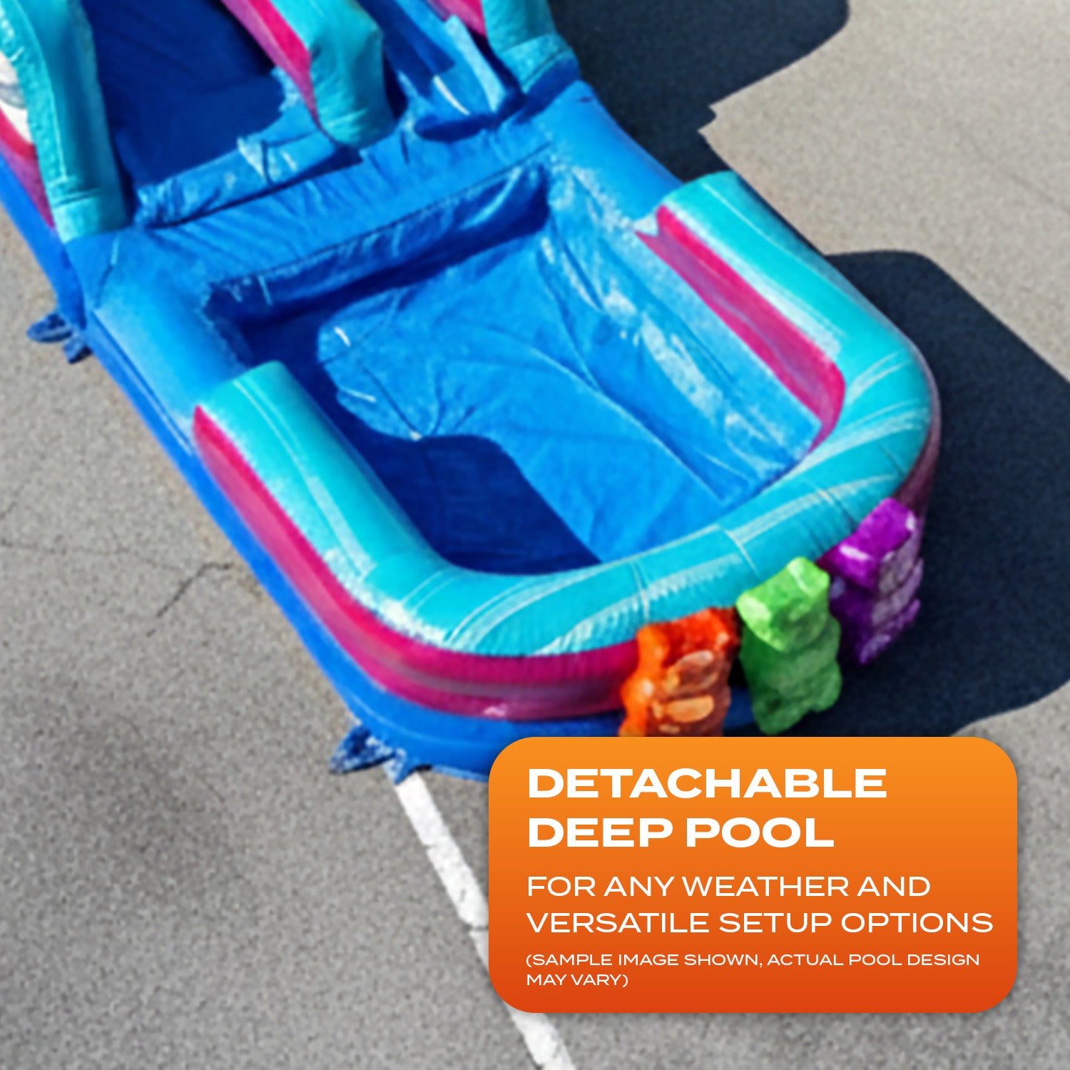 GUMMY BEARS 15 FT SLIDE