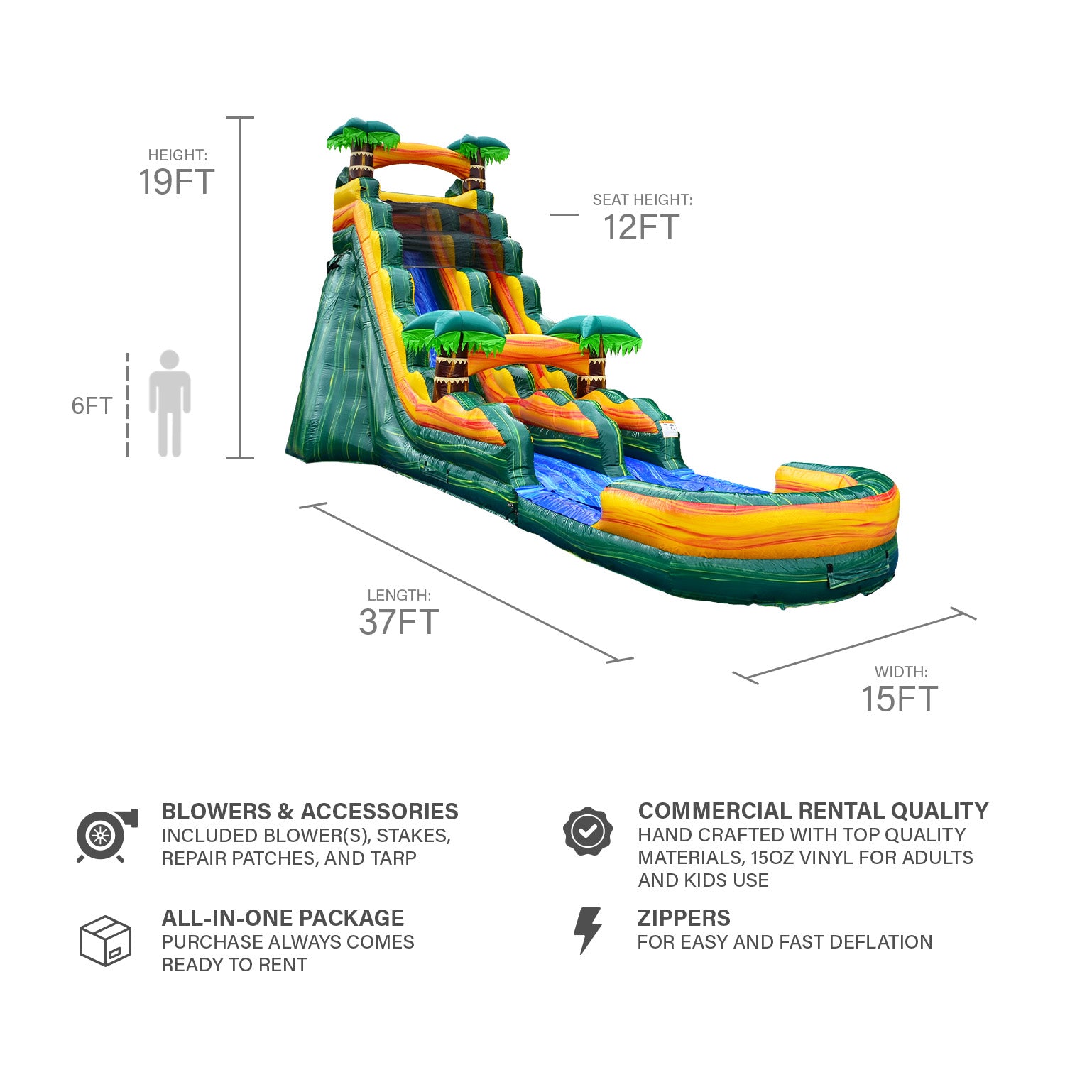 CALI PALMS 19 FT SLIDE