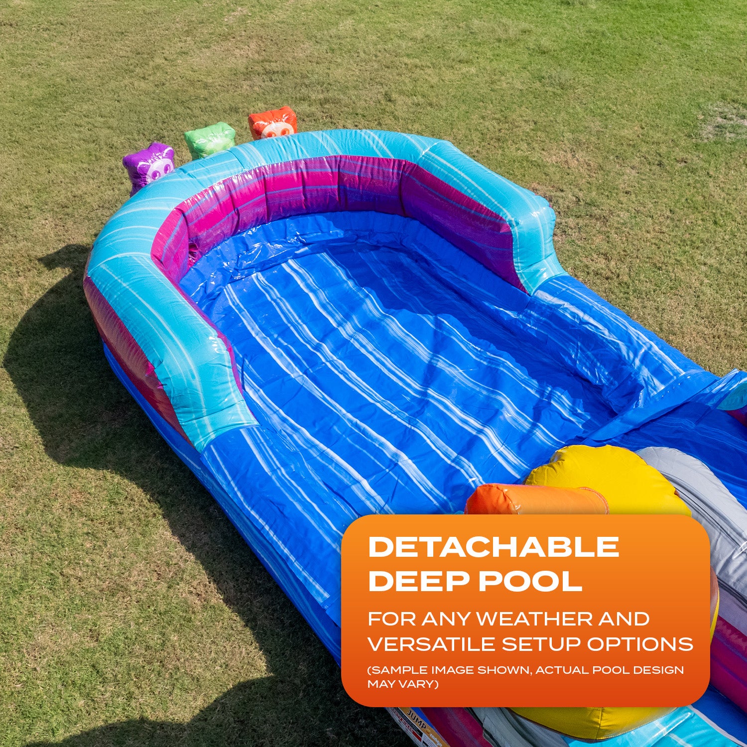 GUMMY BEARS 19 FT SLIDE