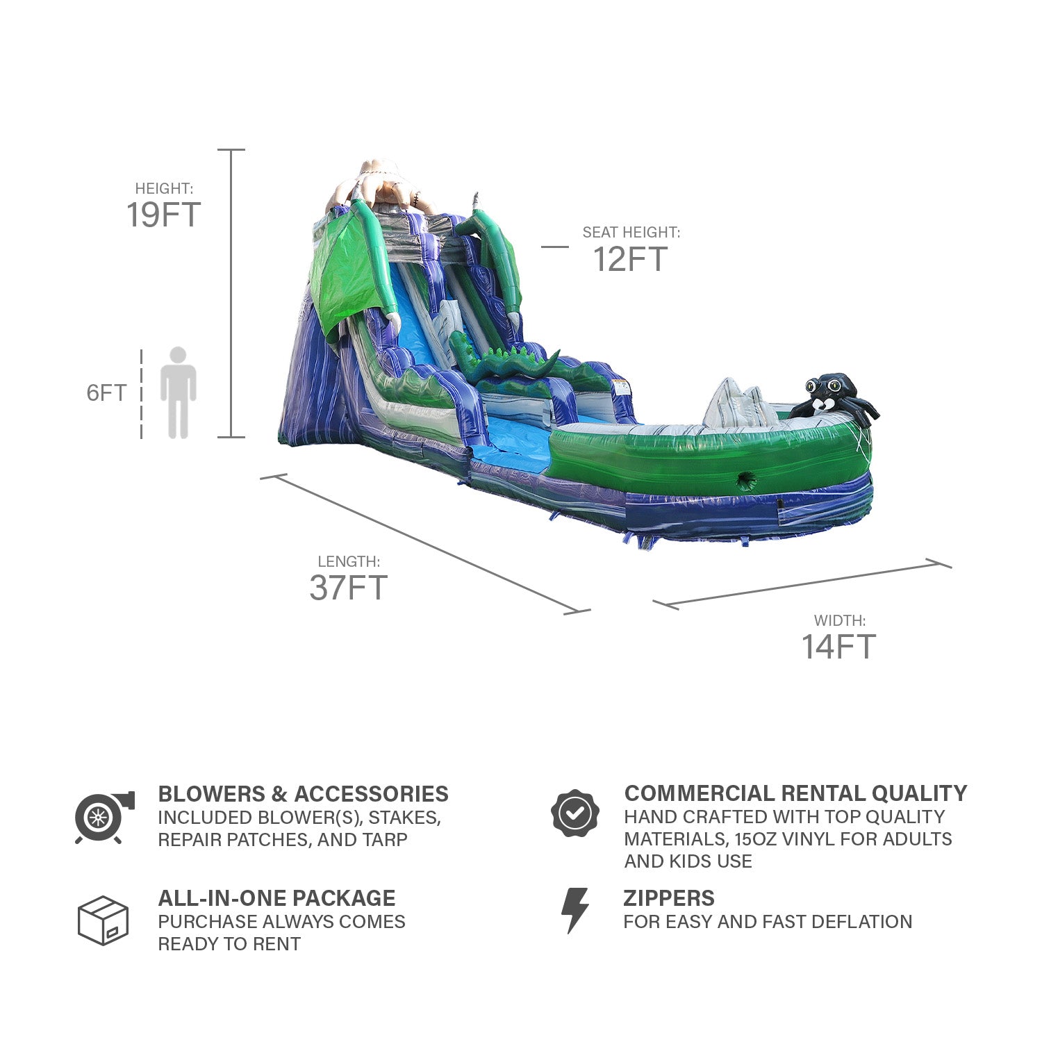 MONSTER DRAGON 19 FT SLIDE
