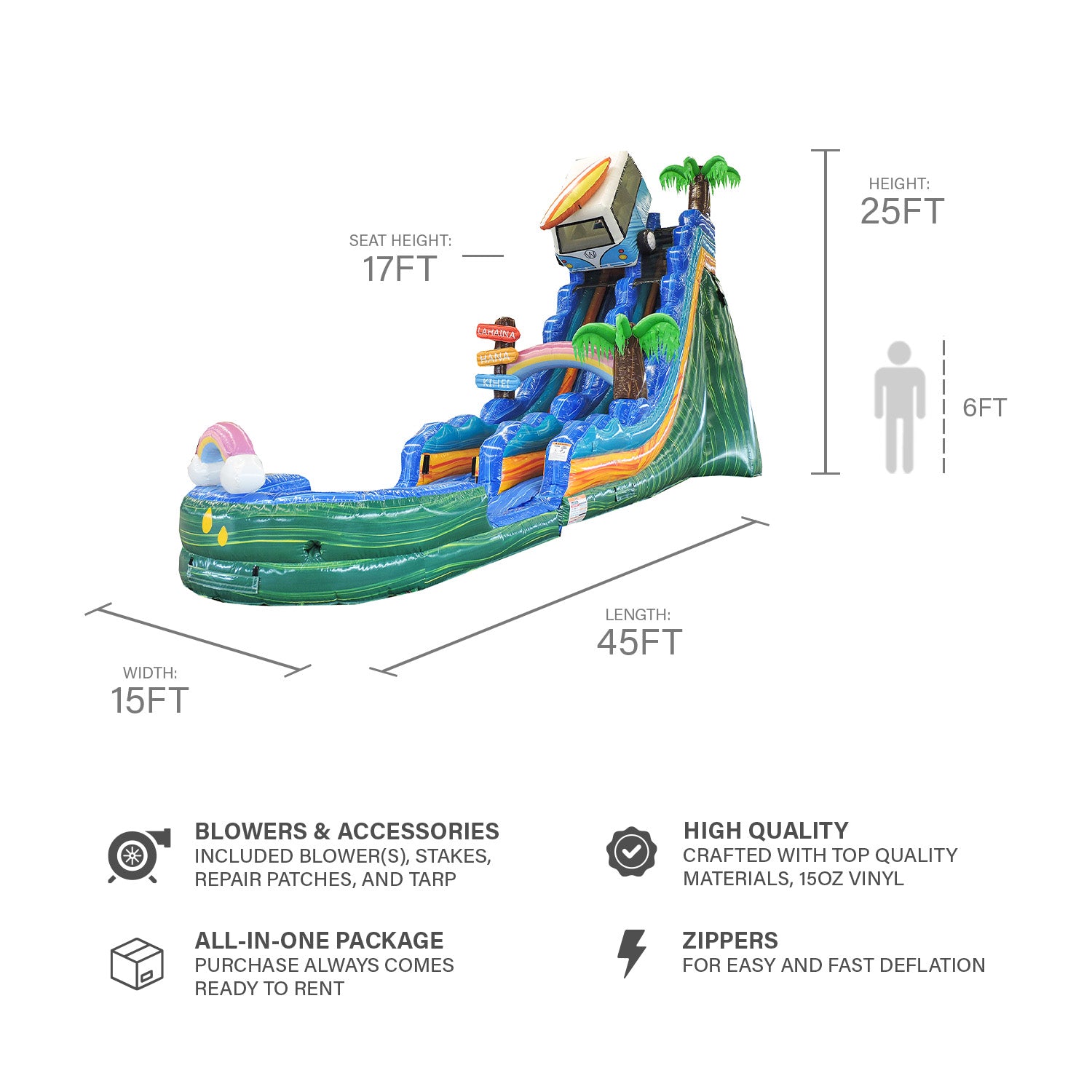 BEACH CAMPER 25 FT SLIDE