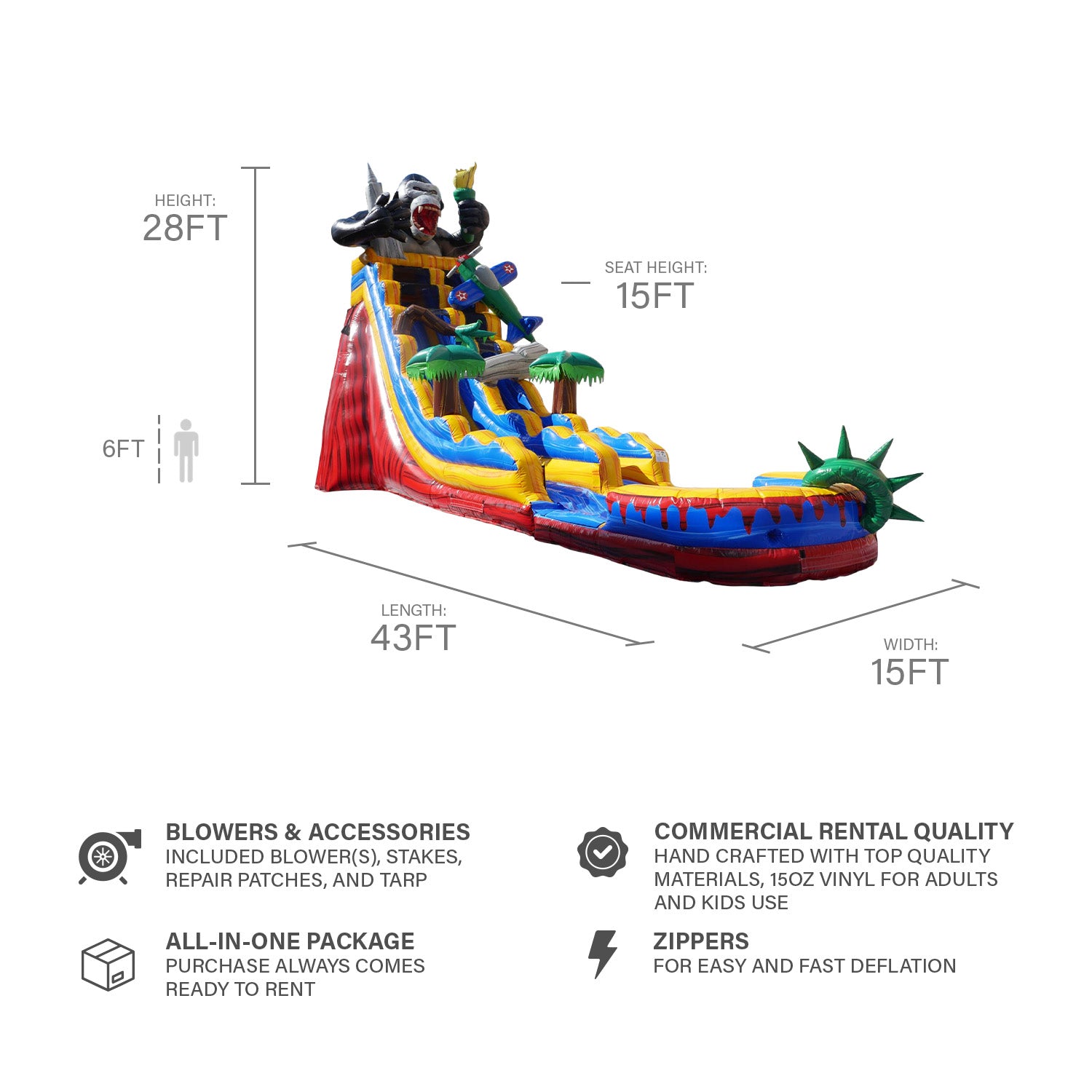 APE ESCAPE 28FT SLIDE