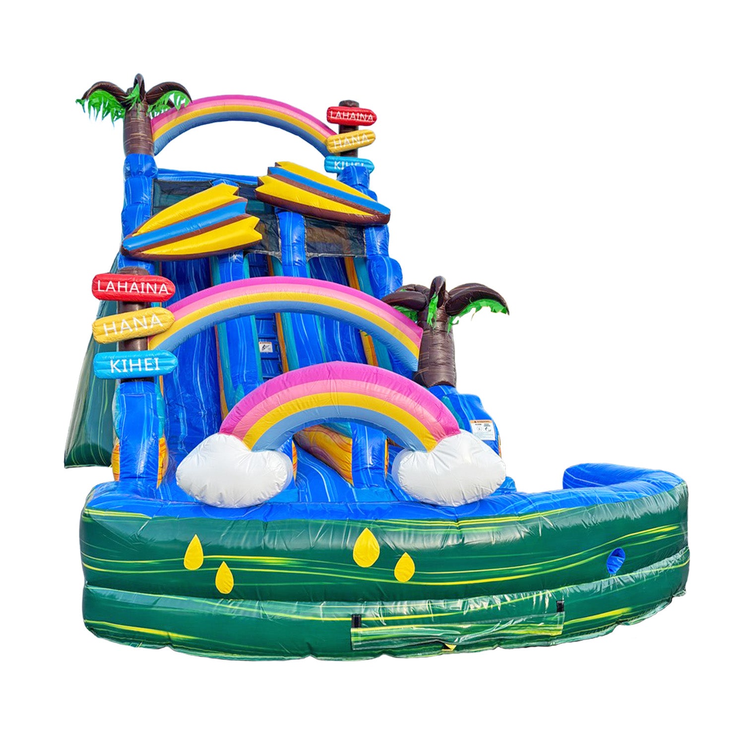 BEACH CAMPER 20 FT DUAL LANE SLIDE - CENTER STAIRS