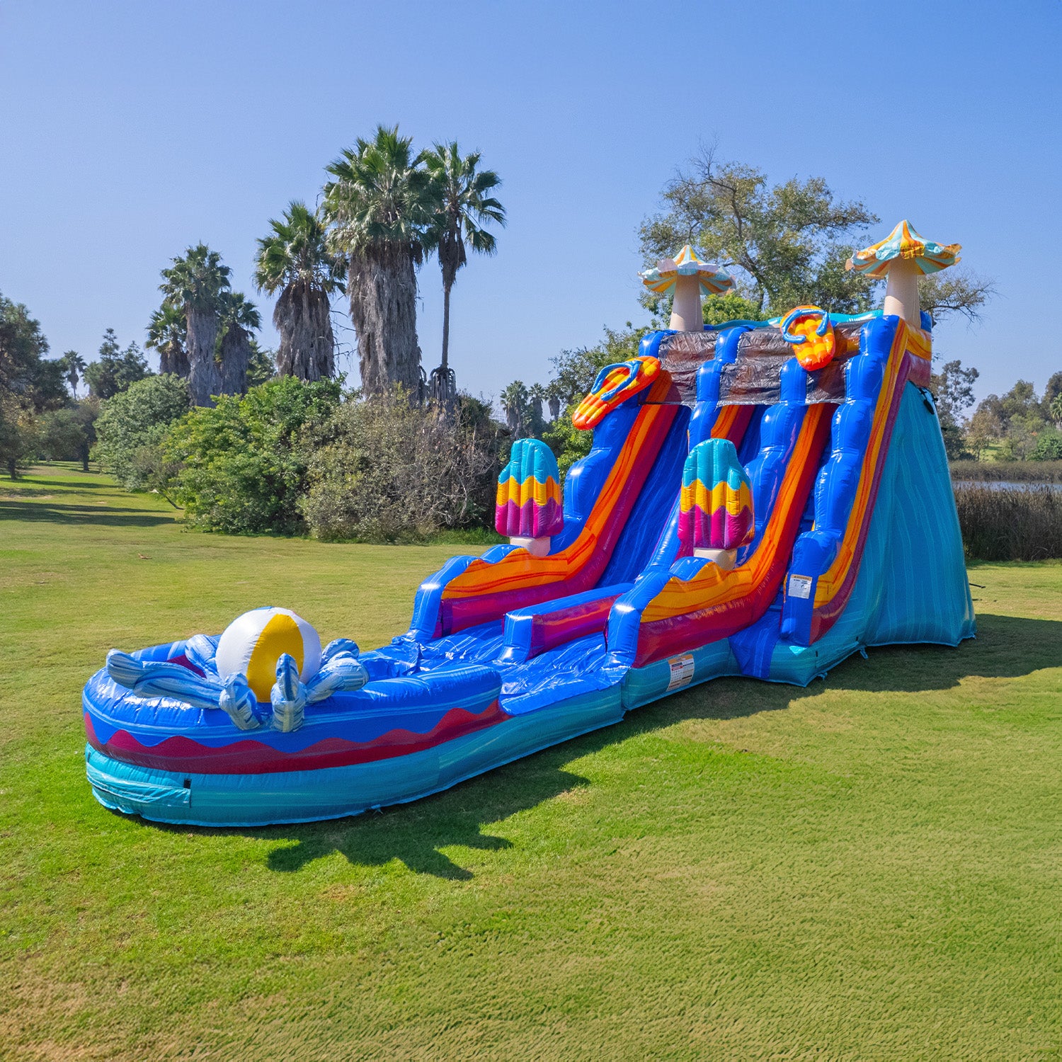 POOL PARTY 20 FT DUAL LANE SLIDE