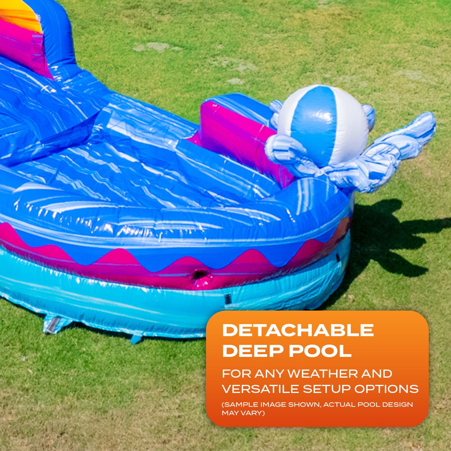 POOL PARTY 20 FT DUAL LANE SLIDE