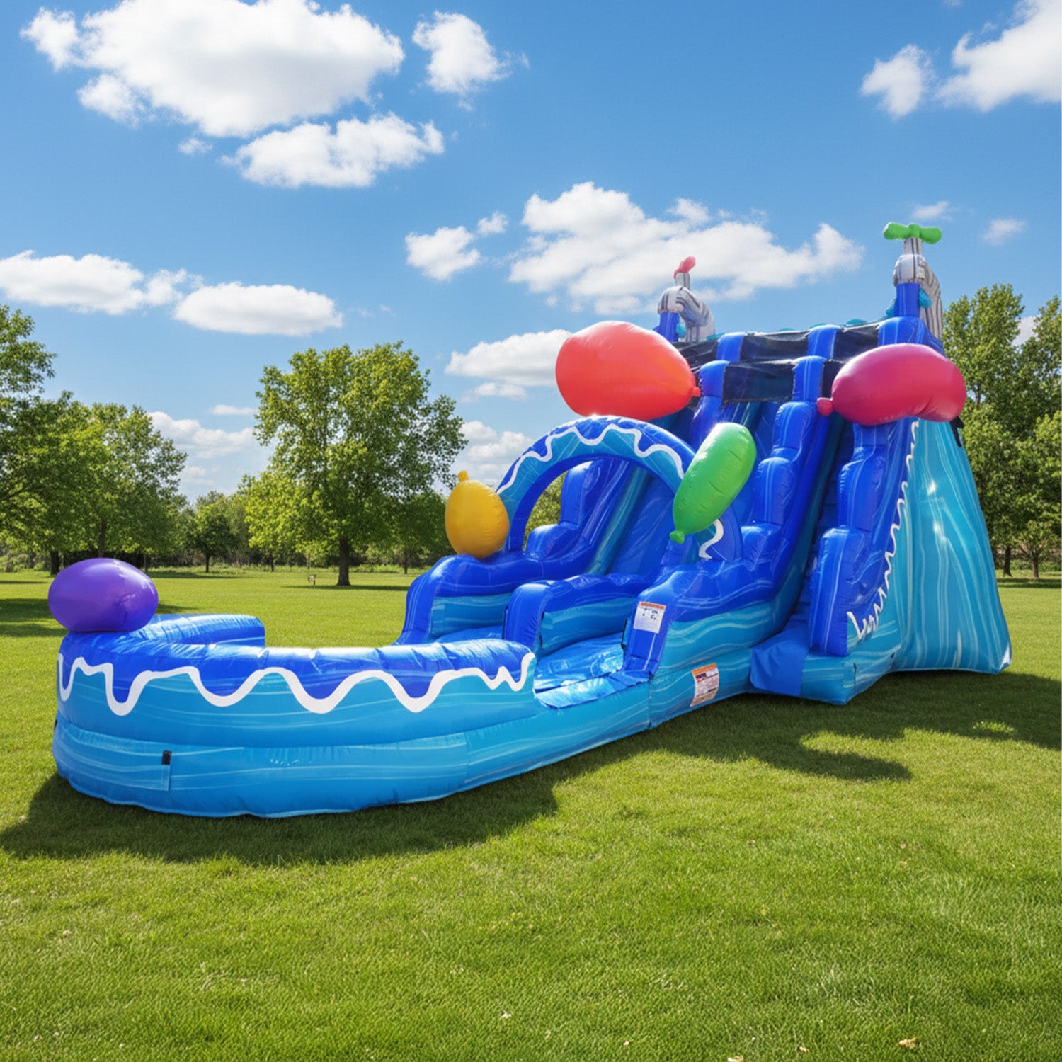 WATER BALLOONS 20 FT DUAL LANE SLIDE