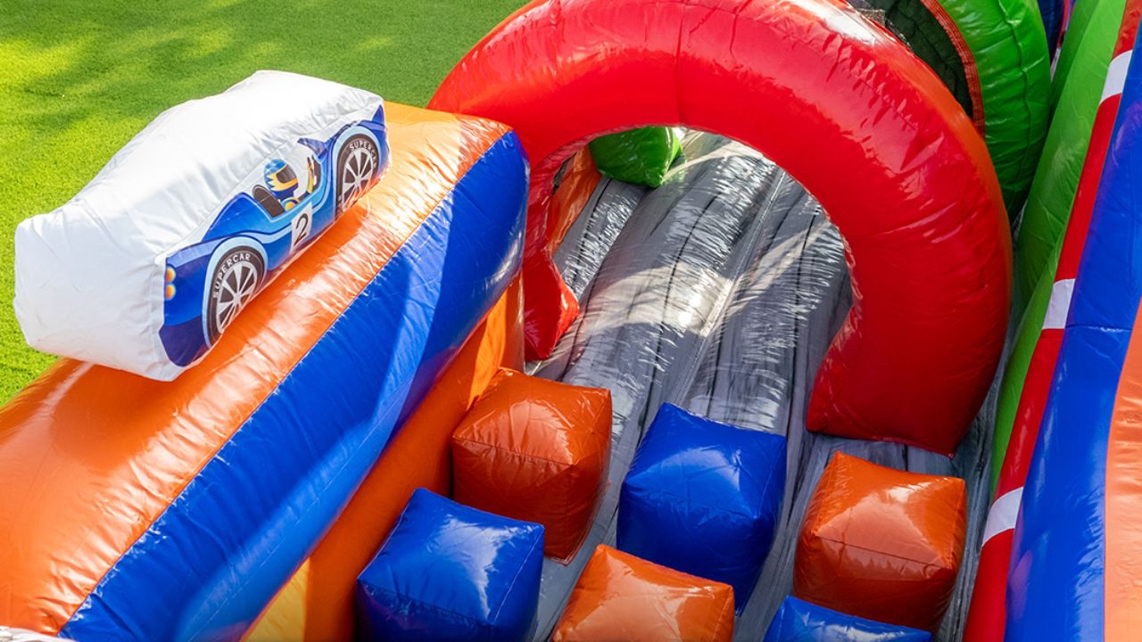 Forty-foot inflatable obstacle courses