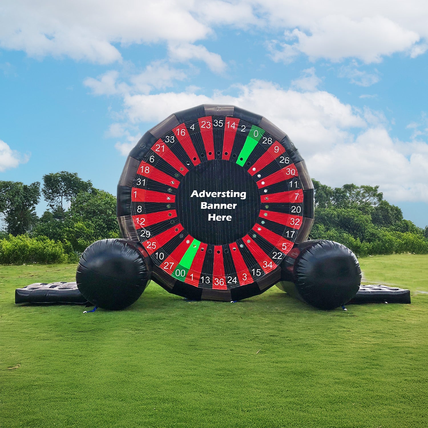 MULTI-USE 16 FT ROULETTE DART/MOVIE SCREEN/SIDE GAMES