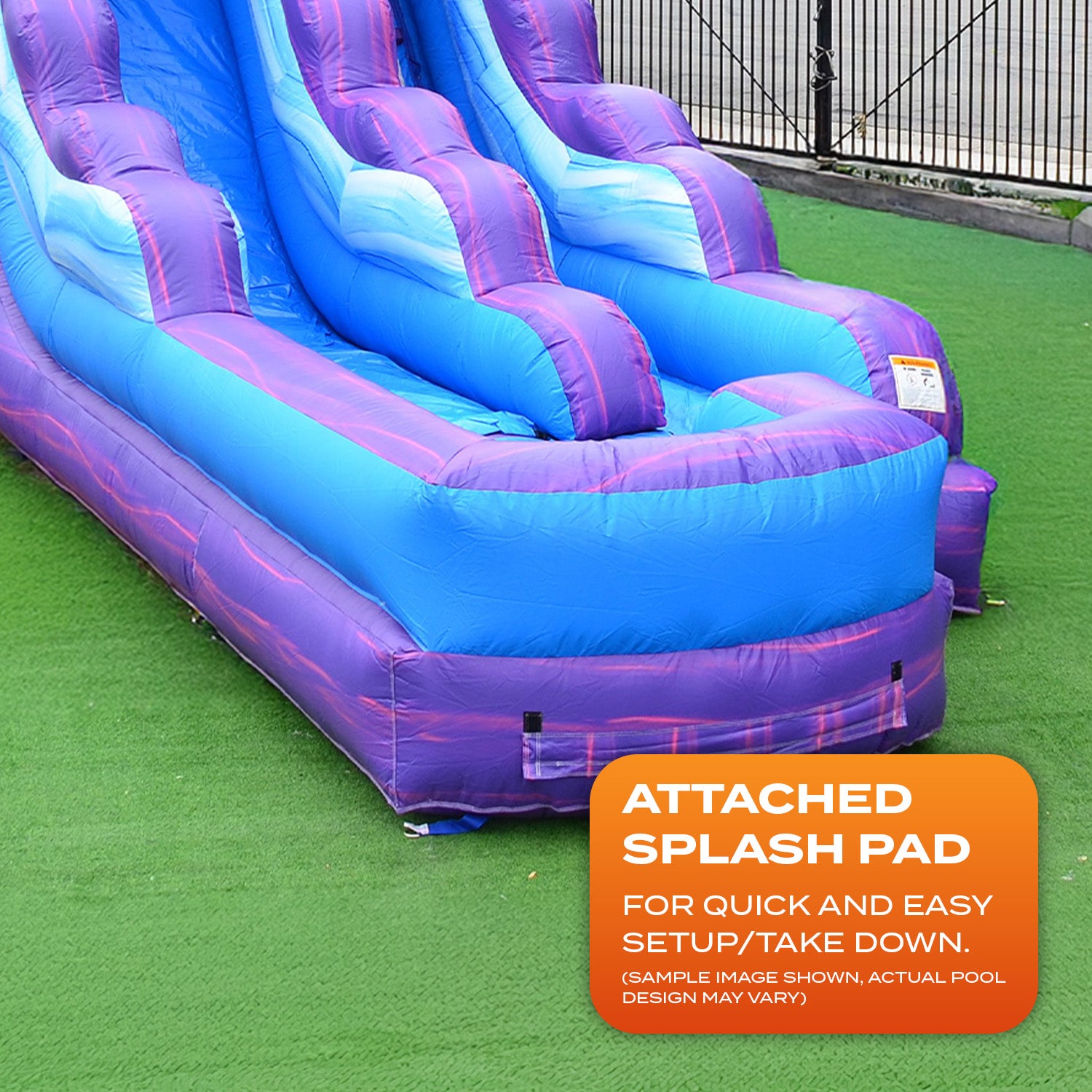 COTTON CANDY 15 FT MEGA SLIDE