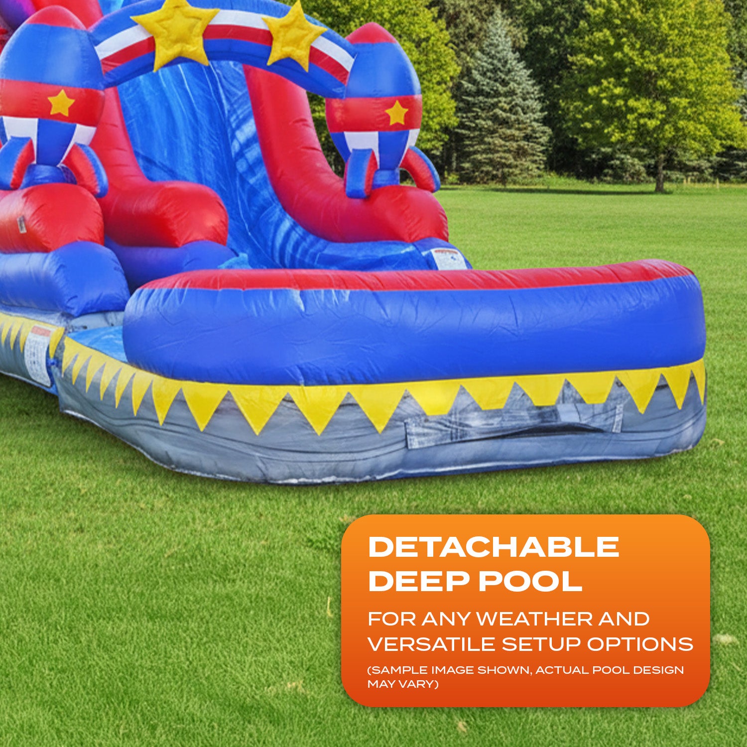 ROCKET DOUBLE DROP WAVE 24 FT SLIDE