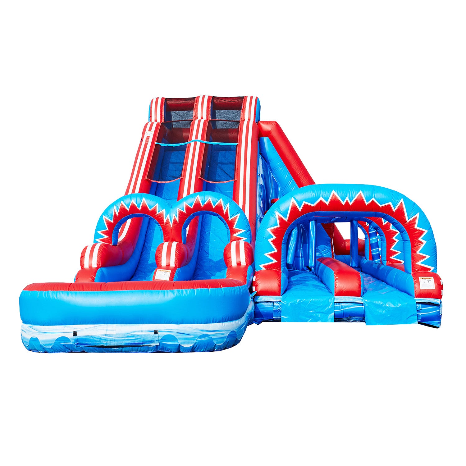 FLASH 20 FT DUAL LANE SLIDE (5 IN 1) WITH POP OUT FUN SLIP N SLIDE