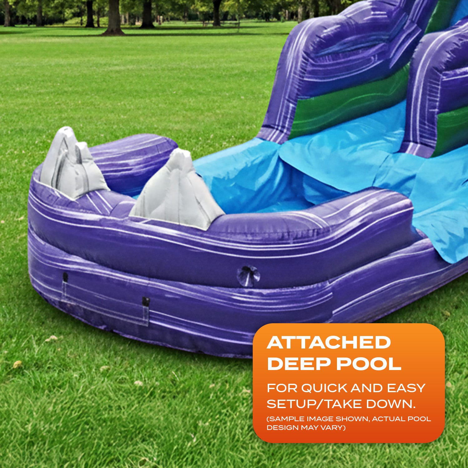 Dark Night 15 ft Slide: Dive into Excitement with JumpOrange