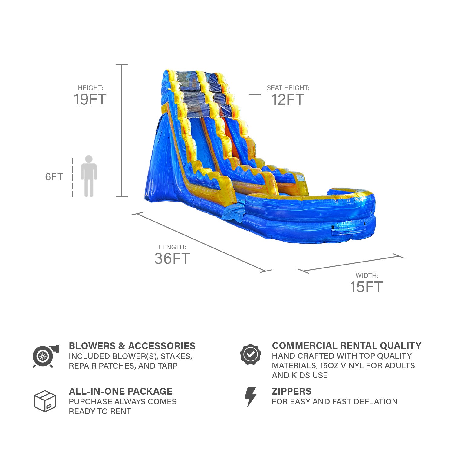 19ft Melting Arctic Slide: Chill Out in Adventure with