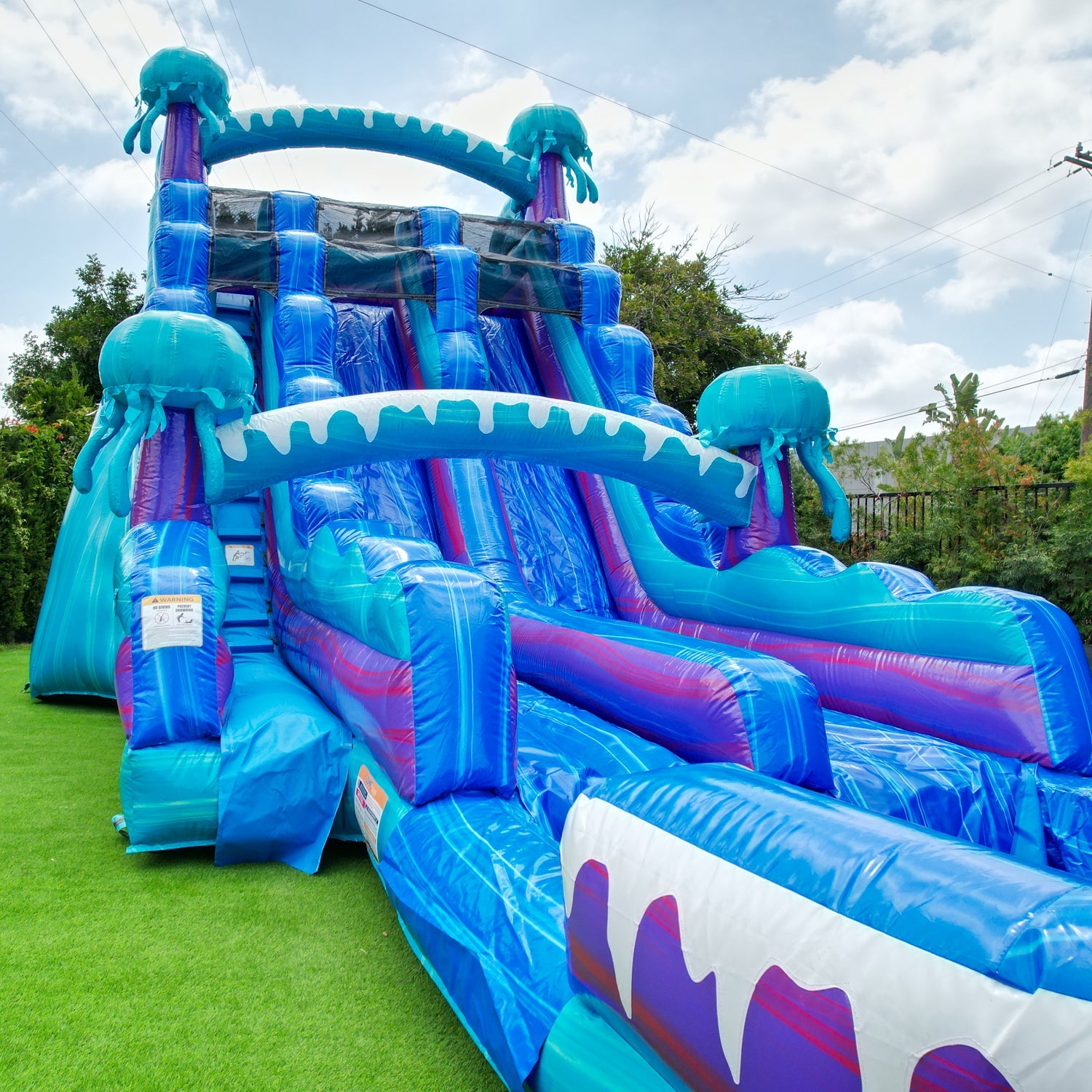 ELECTRIC 20 FT DUAL LANE SLIDE