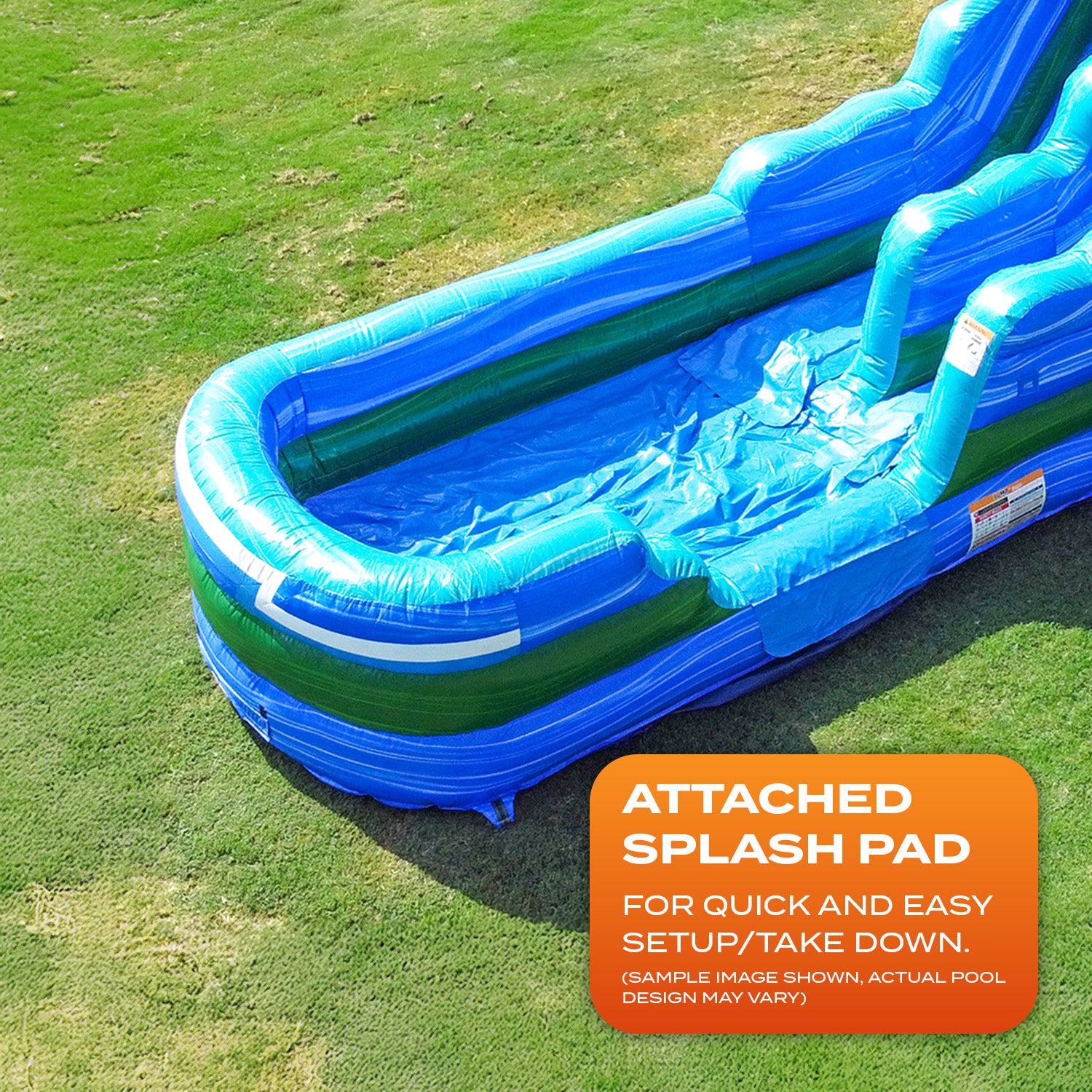 パ*ン様 tropical  Tropical Paradise 15 ft Slide: Dive into Fun with JumpOrange