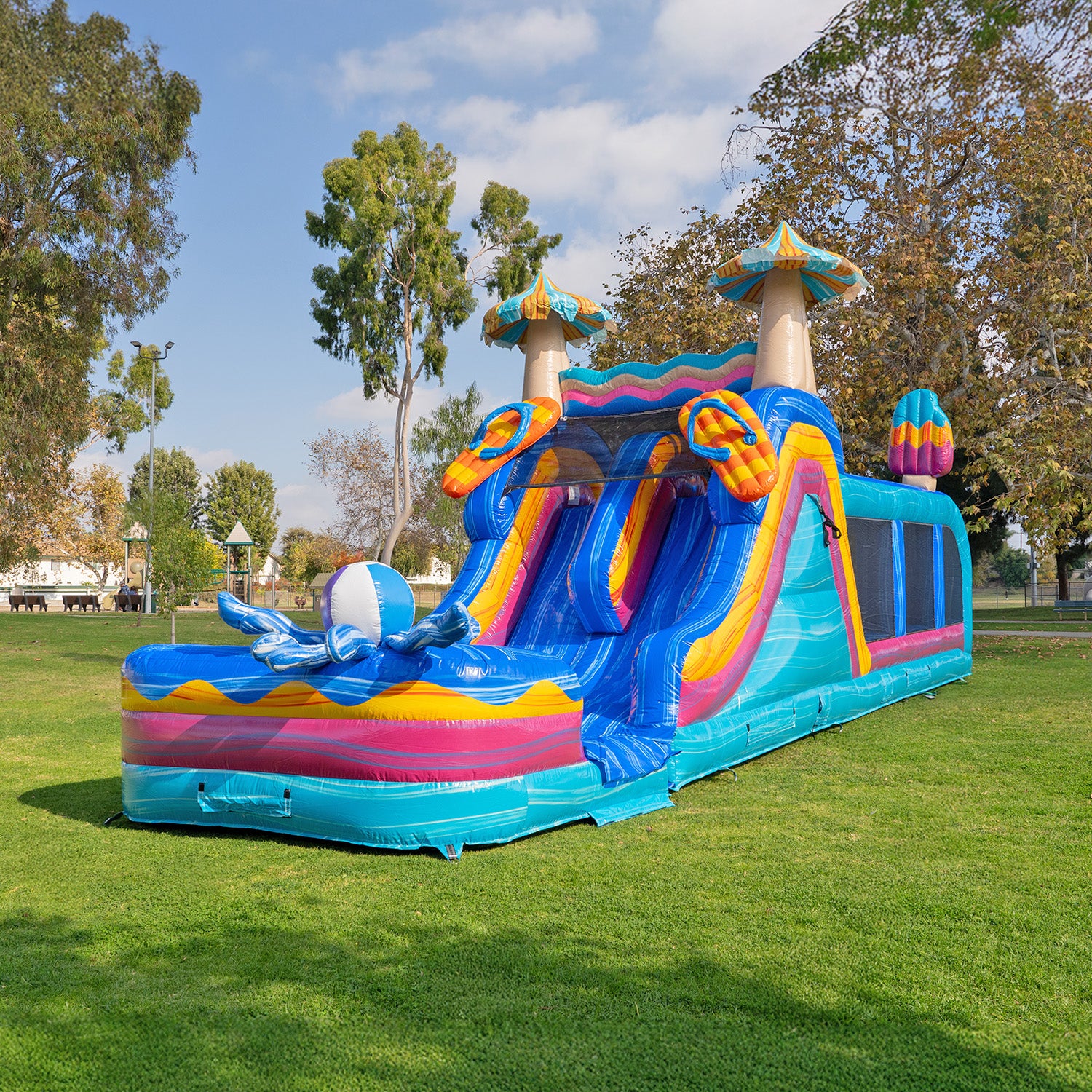 POOL PARTY WET DRY DUAL LANE OBSTACLE