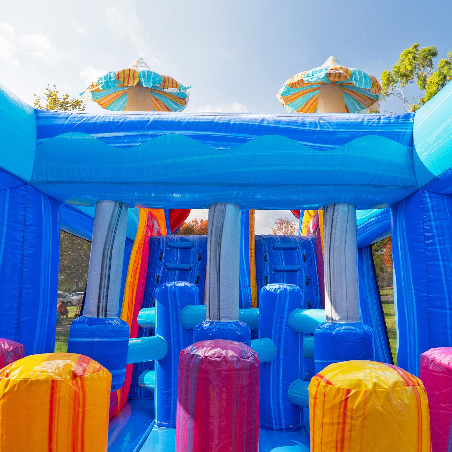 New Pool Party Wet/Dry Dual Lane Obstacle: Splash into Joy