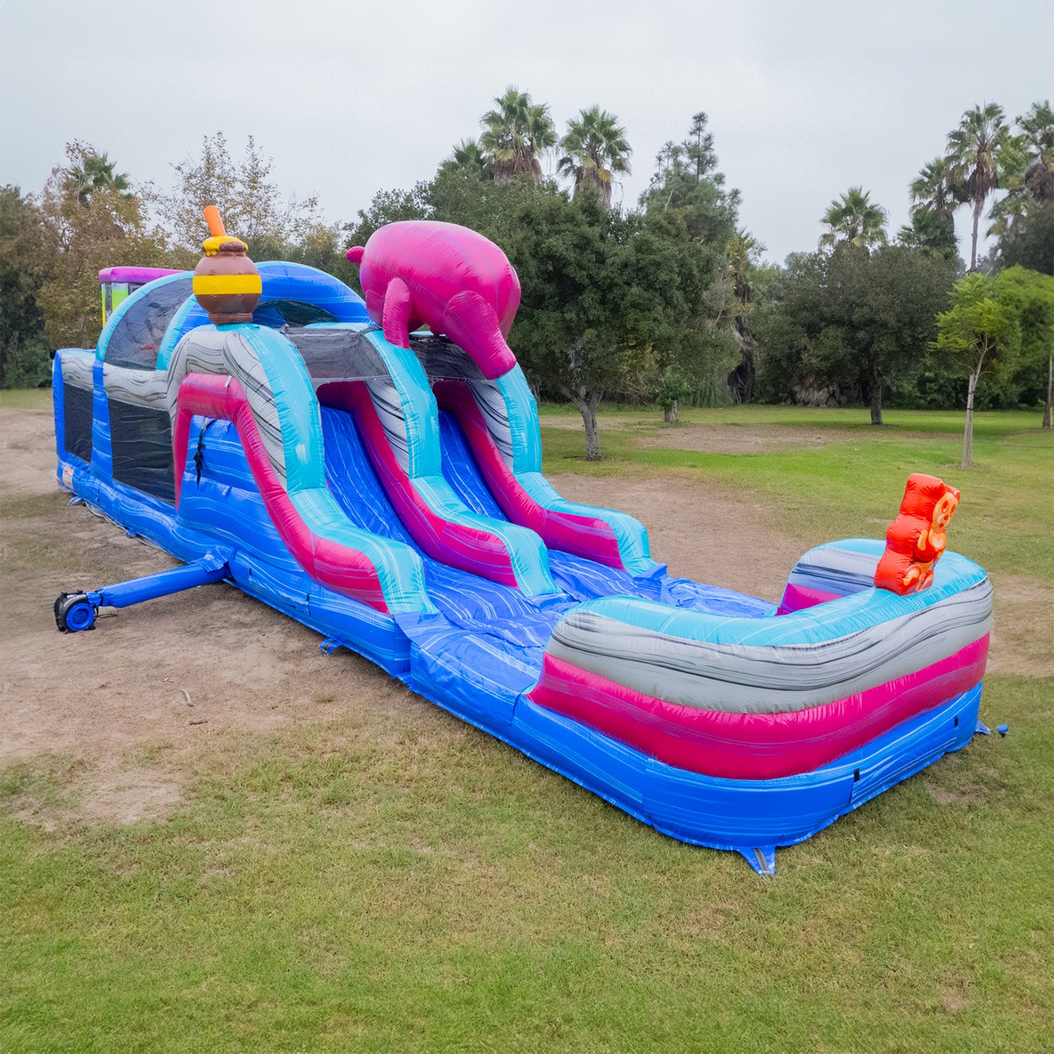 GUMMY BEARS 46 FT EXTENDED WET DRY OBSTACLE