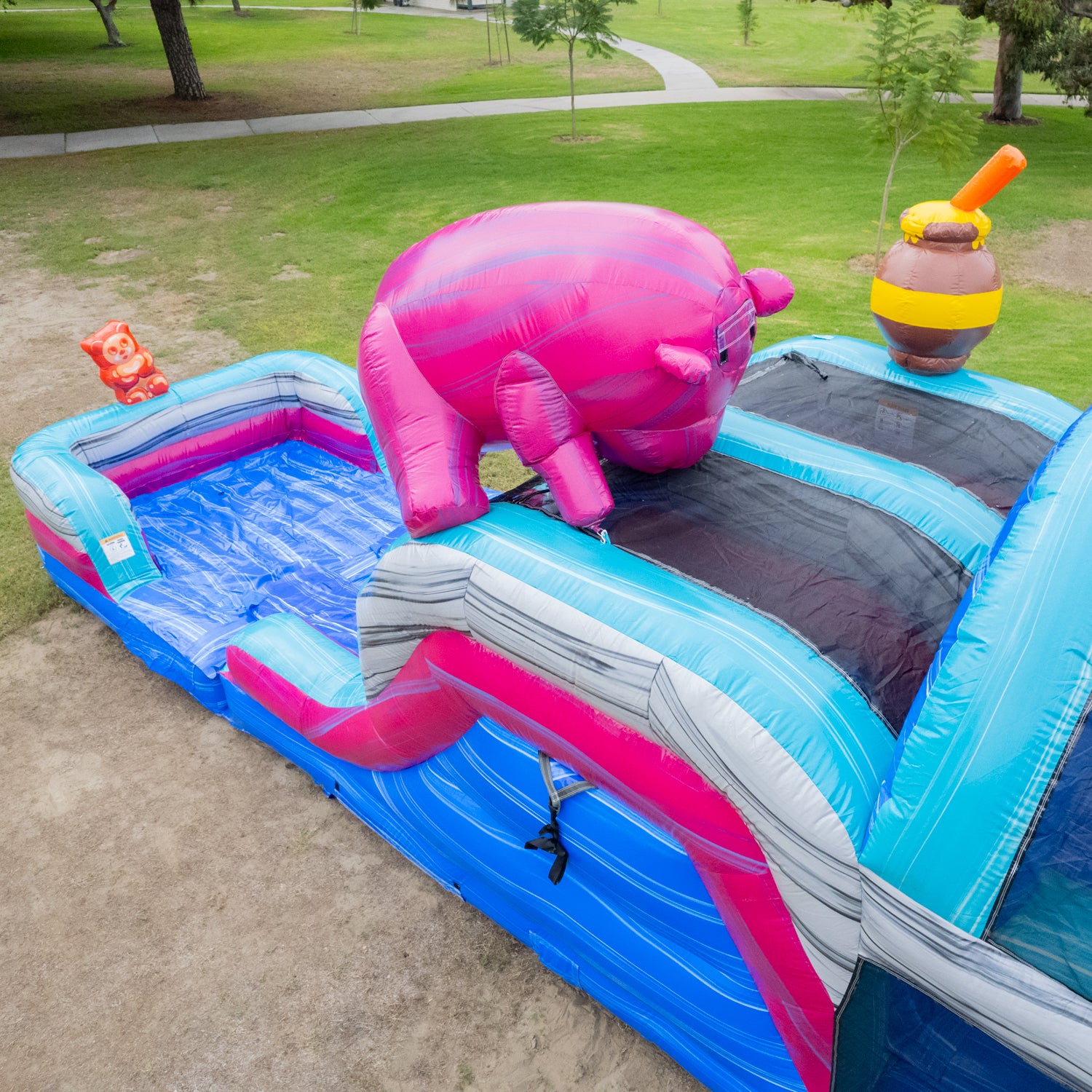 GUMMY BEARS 46 FT EXTENDED WET DRY OBSTACLE