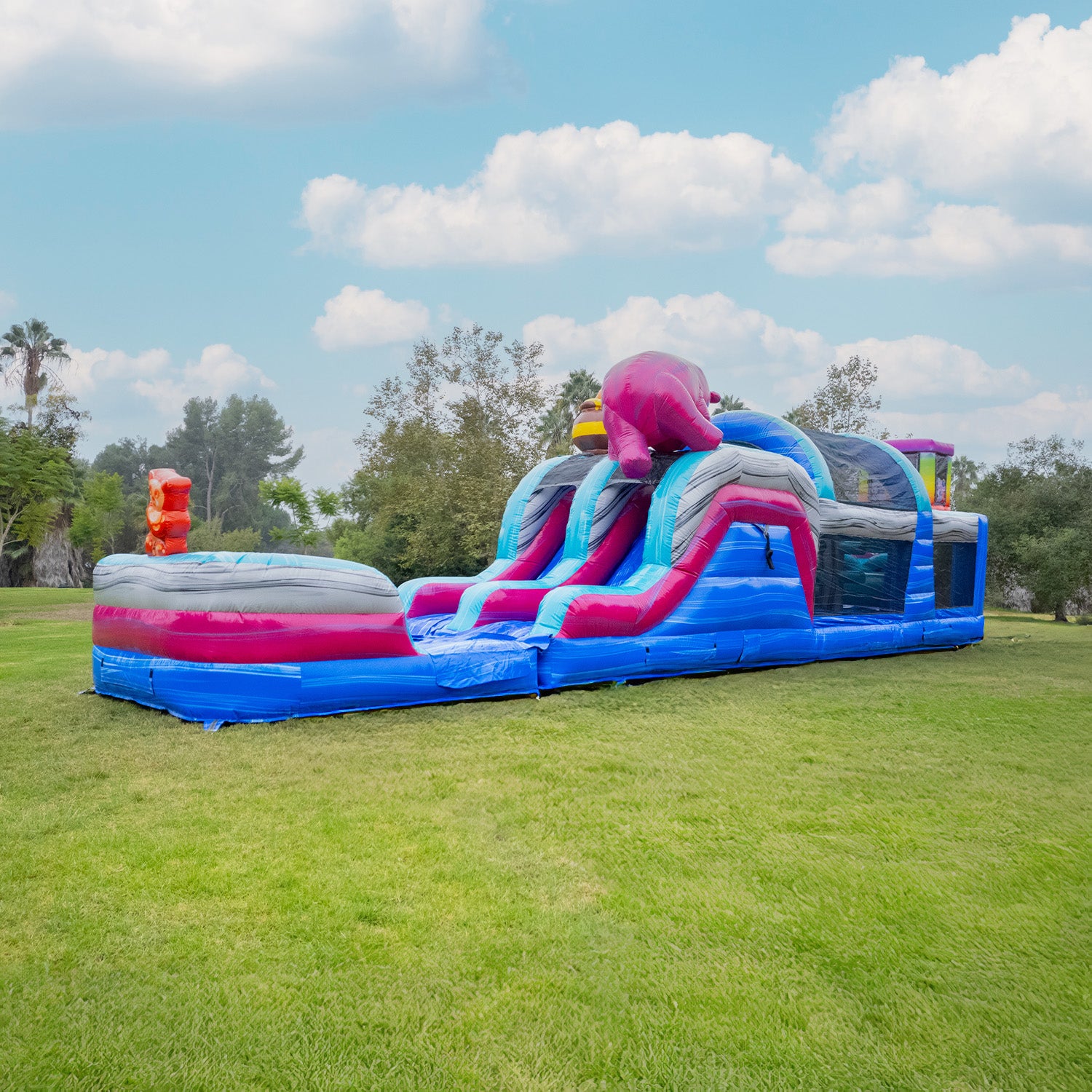 GUMMY BEARS 46 FT EXTENDED WET DRY OBSTACLE