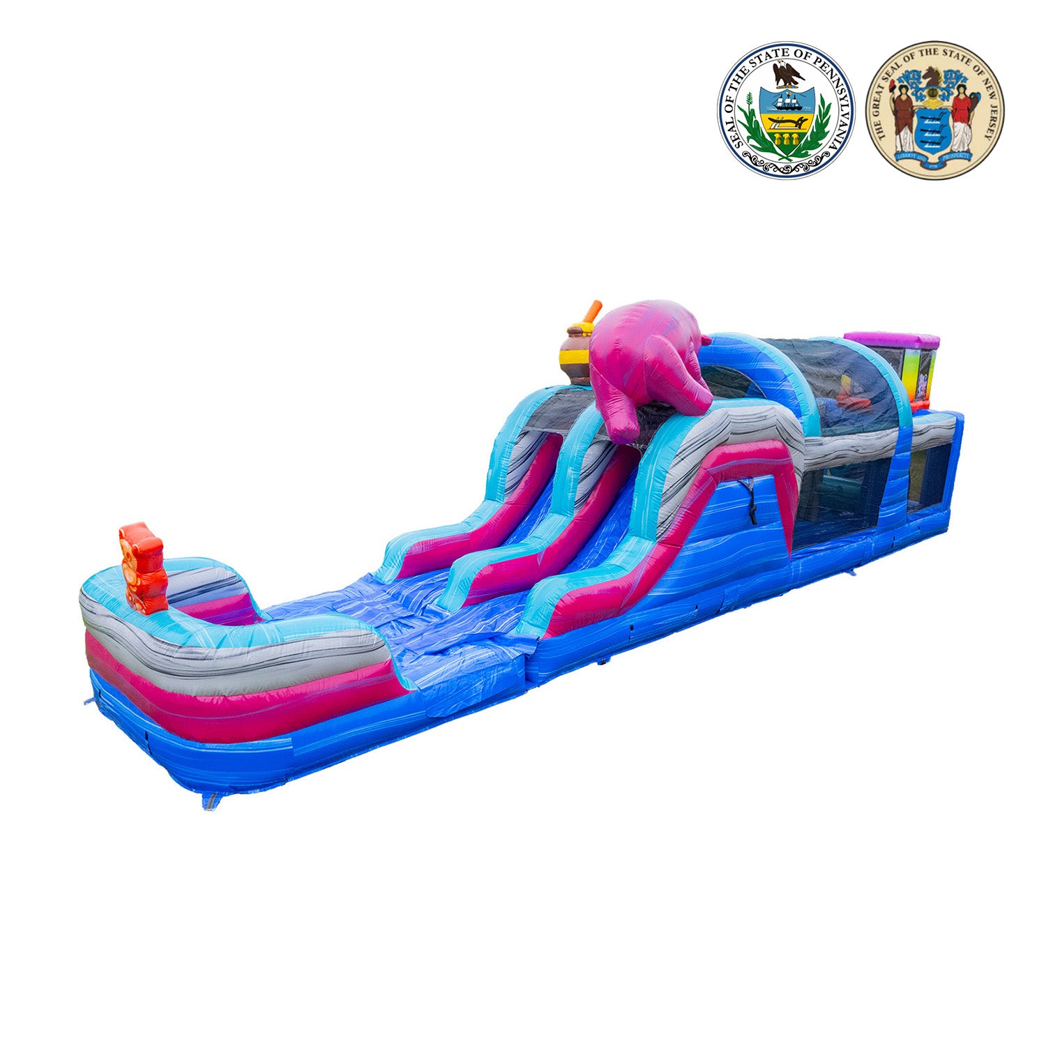 GUMMY BEARS 46 FT EXTENDED WET DRY OBSTACLE
