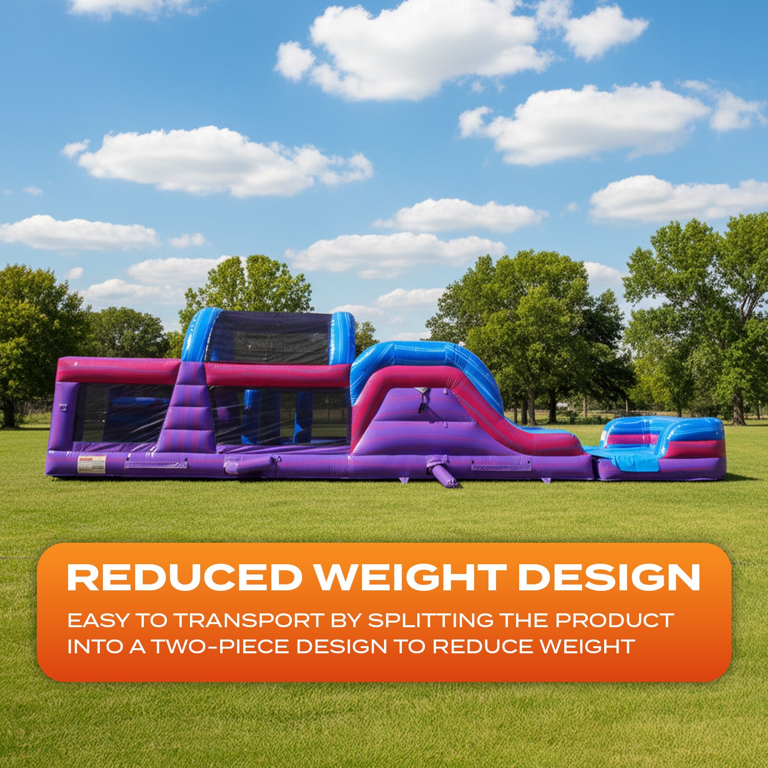 PURPLISH 46 FT EXTENDED WET DRY OBSTACLE